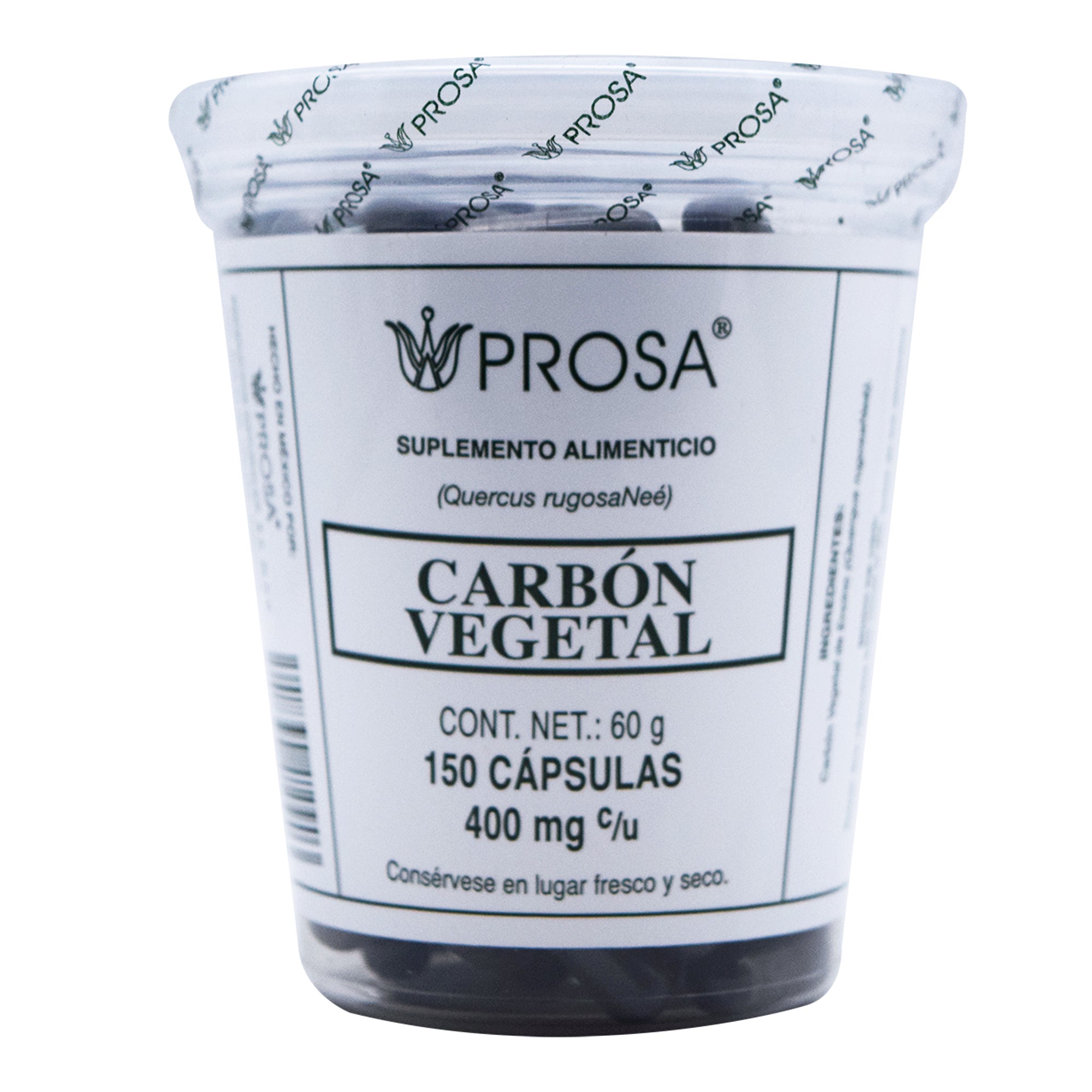 Carbon vegetal 150 cap