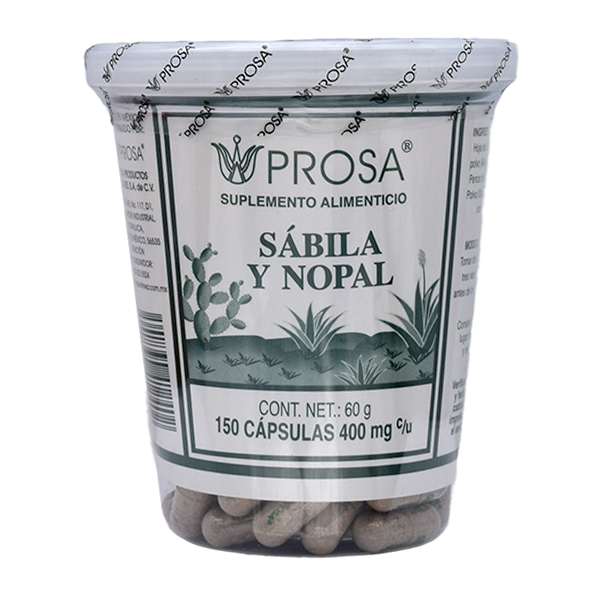 Sabila Y Nopal 150 Cap
