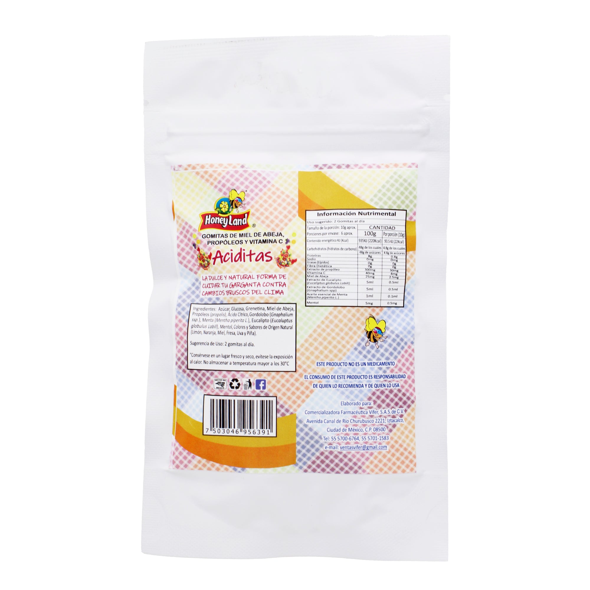 Gomitas De Miel Sabor Tutifruti 60 G (Paquete 6)