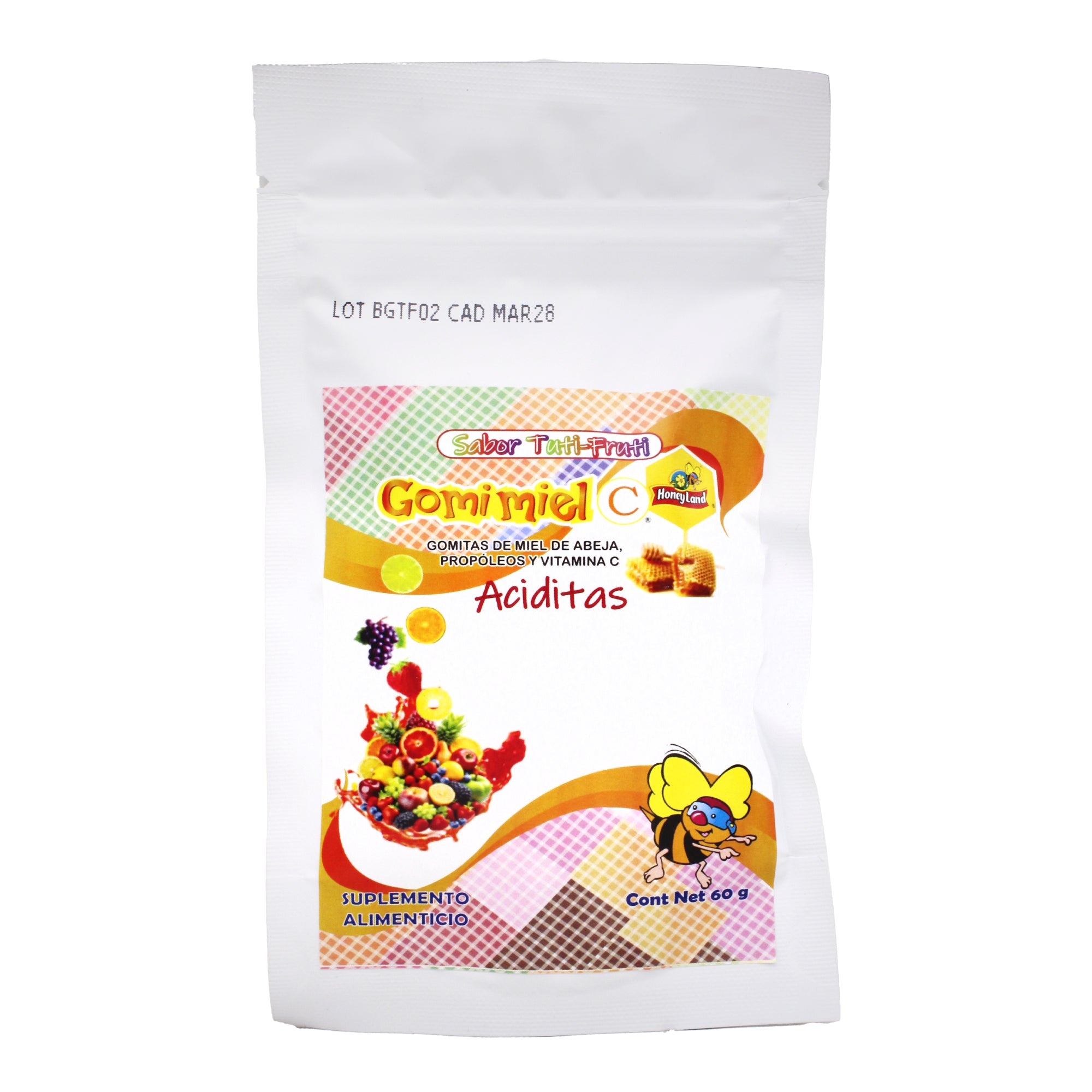 Gomitas De Miel Sabor Tutifruti 60 G (Paquete 6)