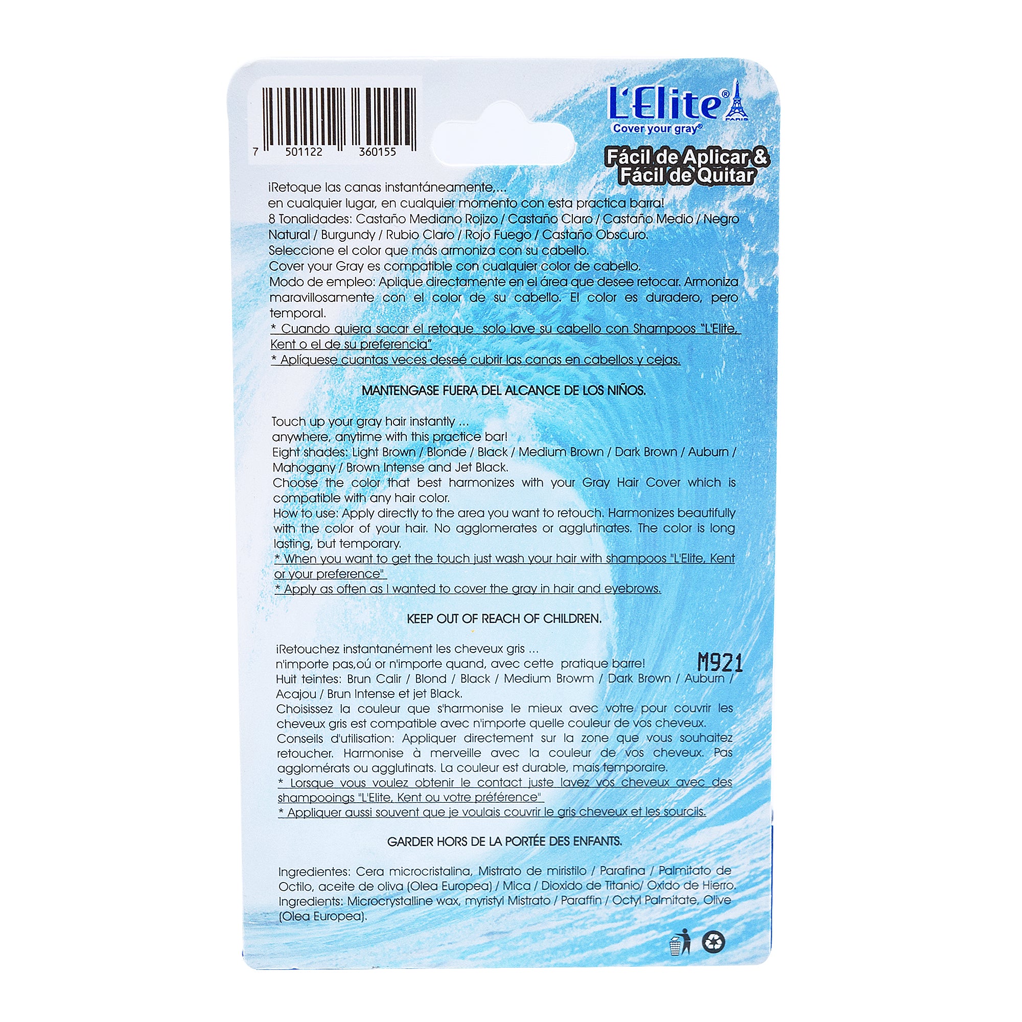Retocador De Canas F Men 15 Oz Negro Natural