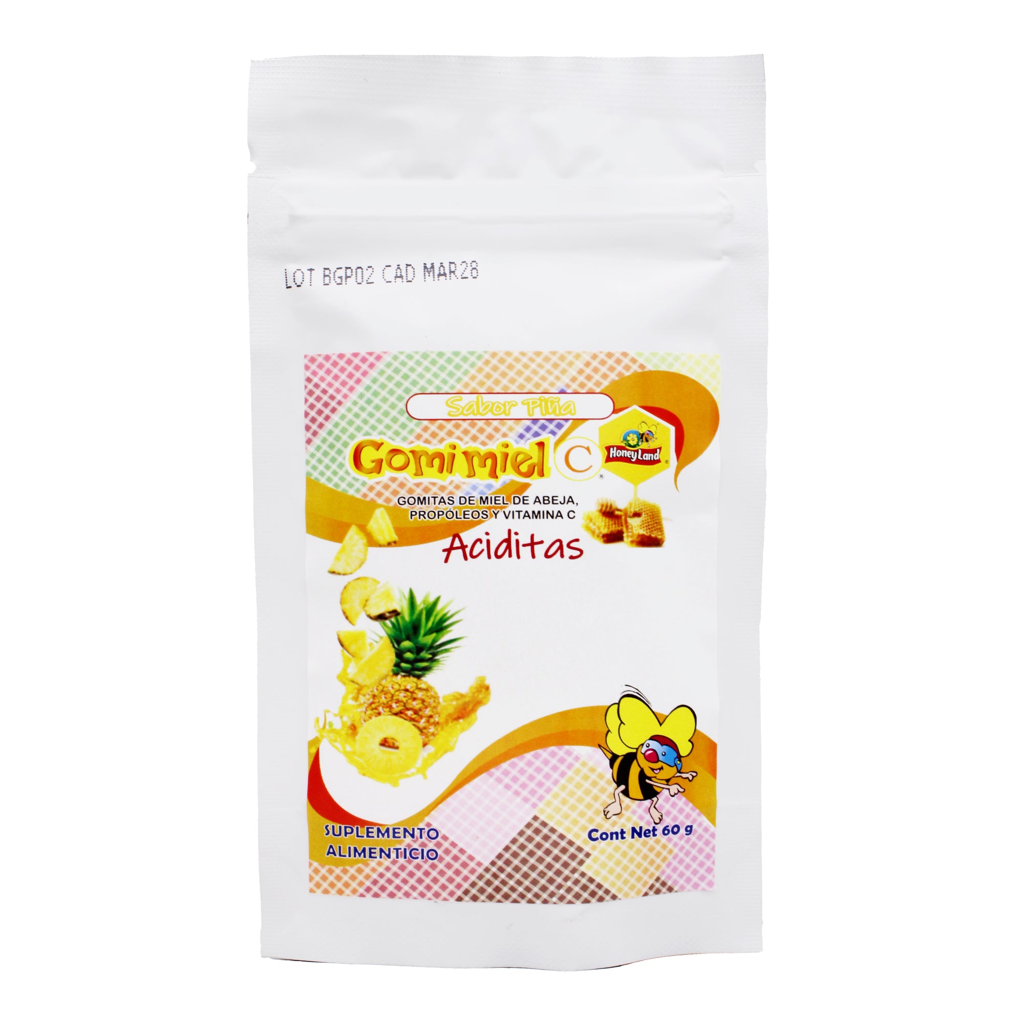 Gomitas De Miel Sabor Pina 60 G (Paquete 6)