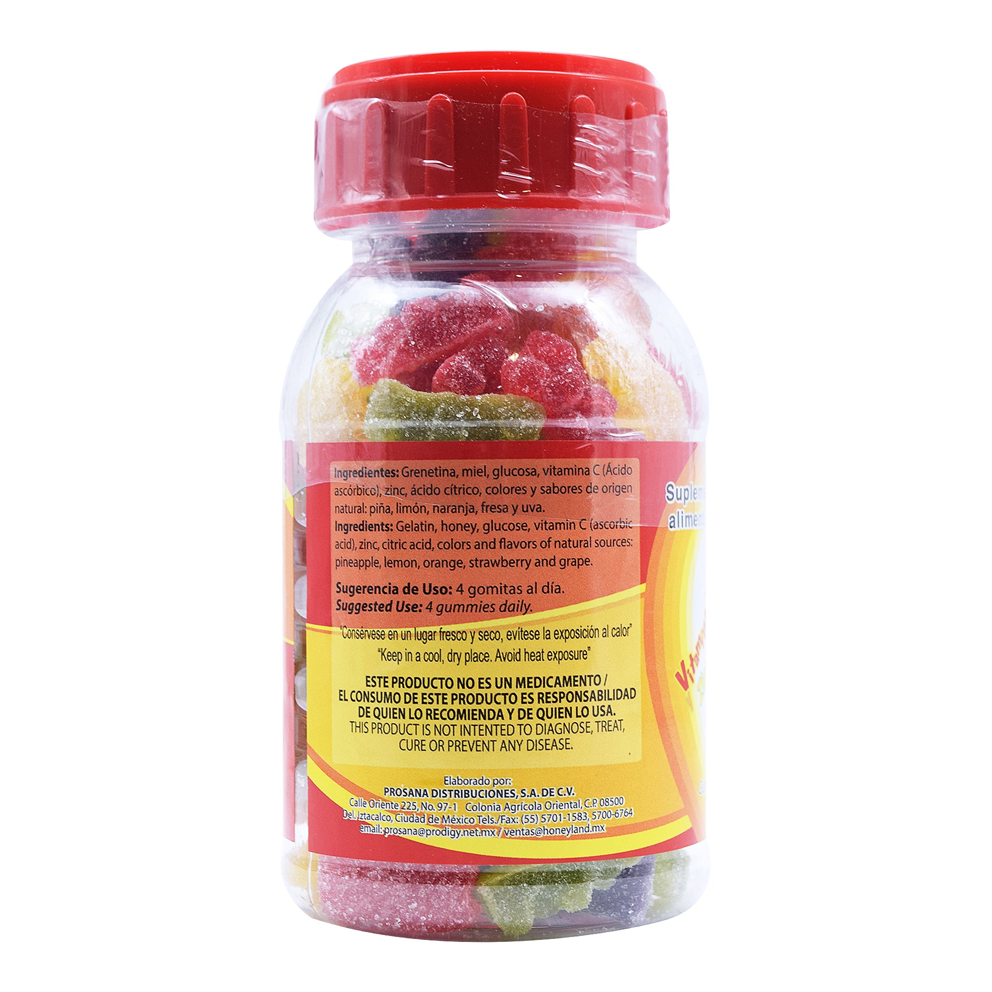 Gomitas De Miel Con Vitamina C Y Zinc 200 G