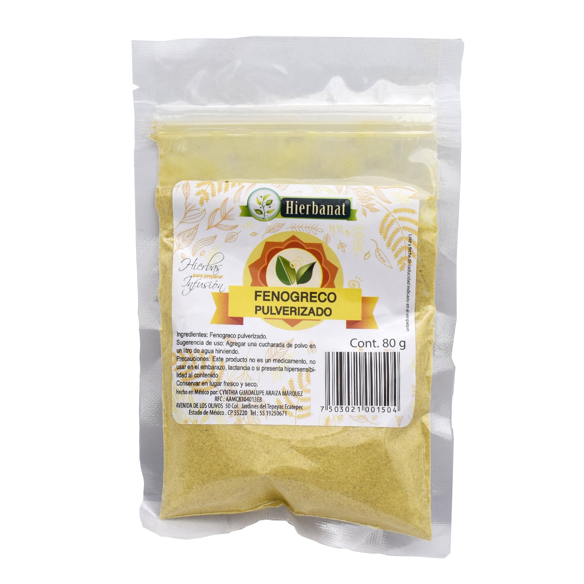 Fenogreco Polvo 80 G