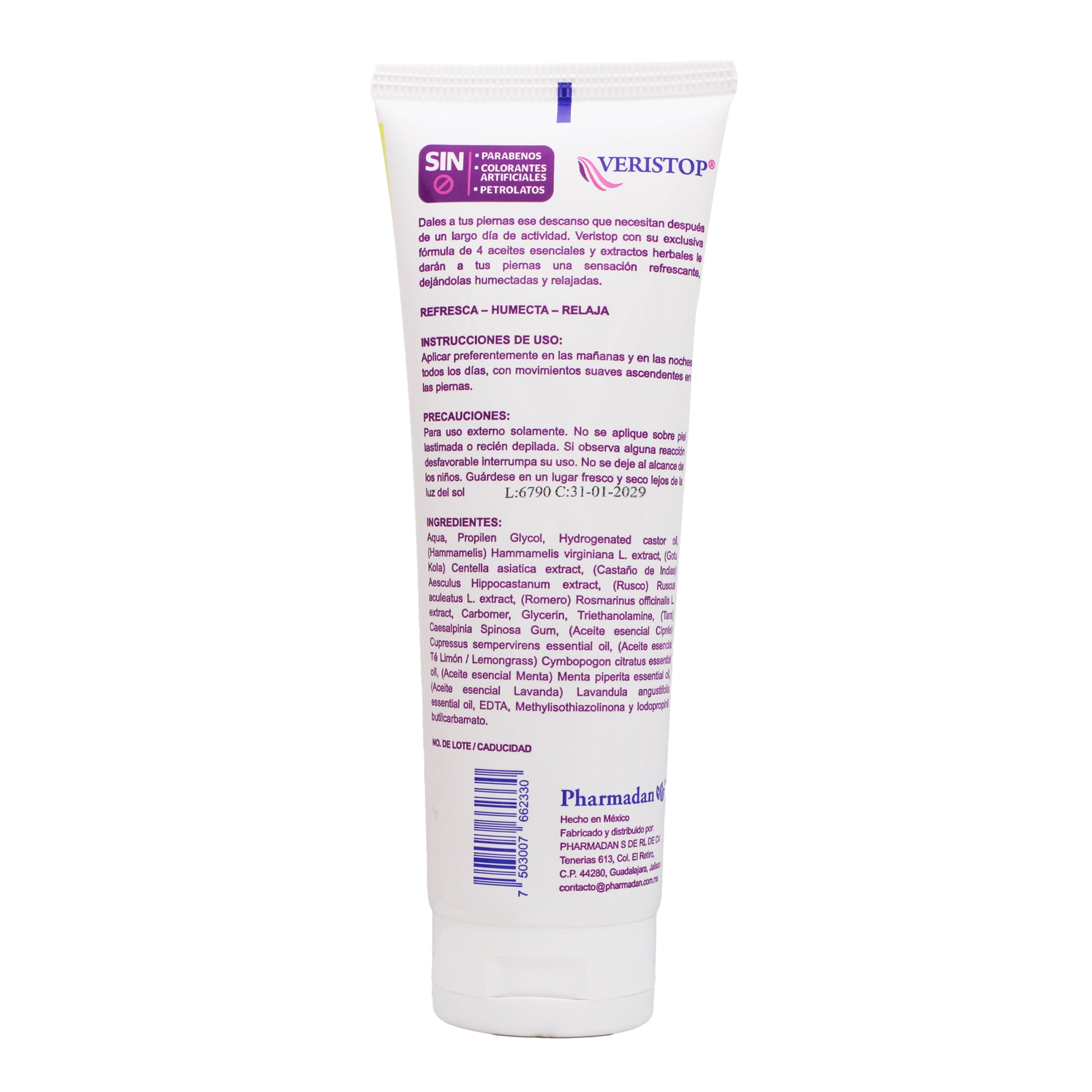 Gel Para Piernas Cansadas 250 Ml