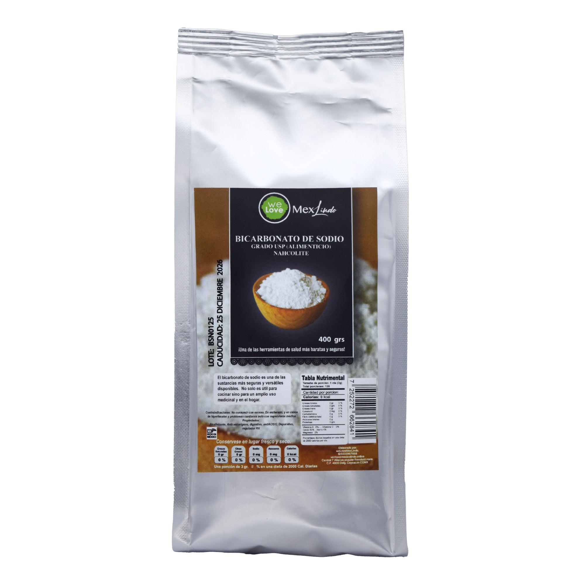 Bicarbonato De Sodio 400 G