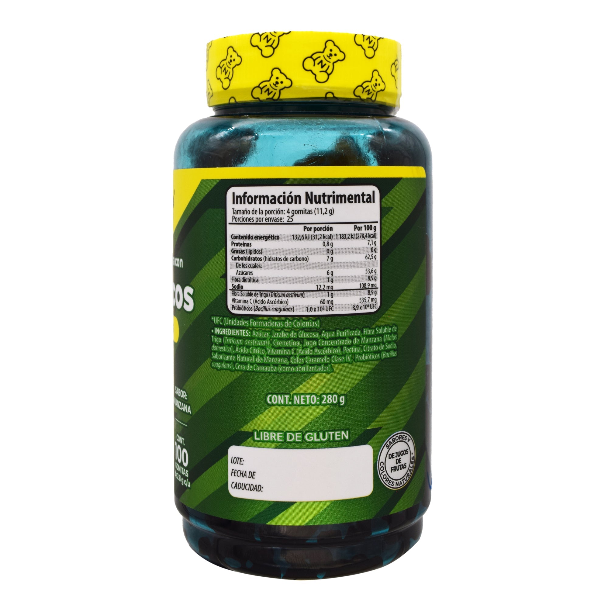 Gomitas Probioticos Vitamina C Ninos Manzana 280 G