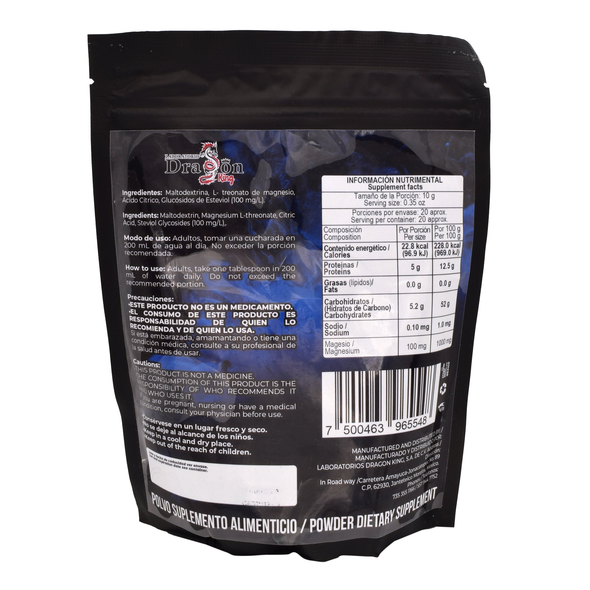 Ltreonato De Magnesio 200 G
