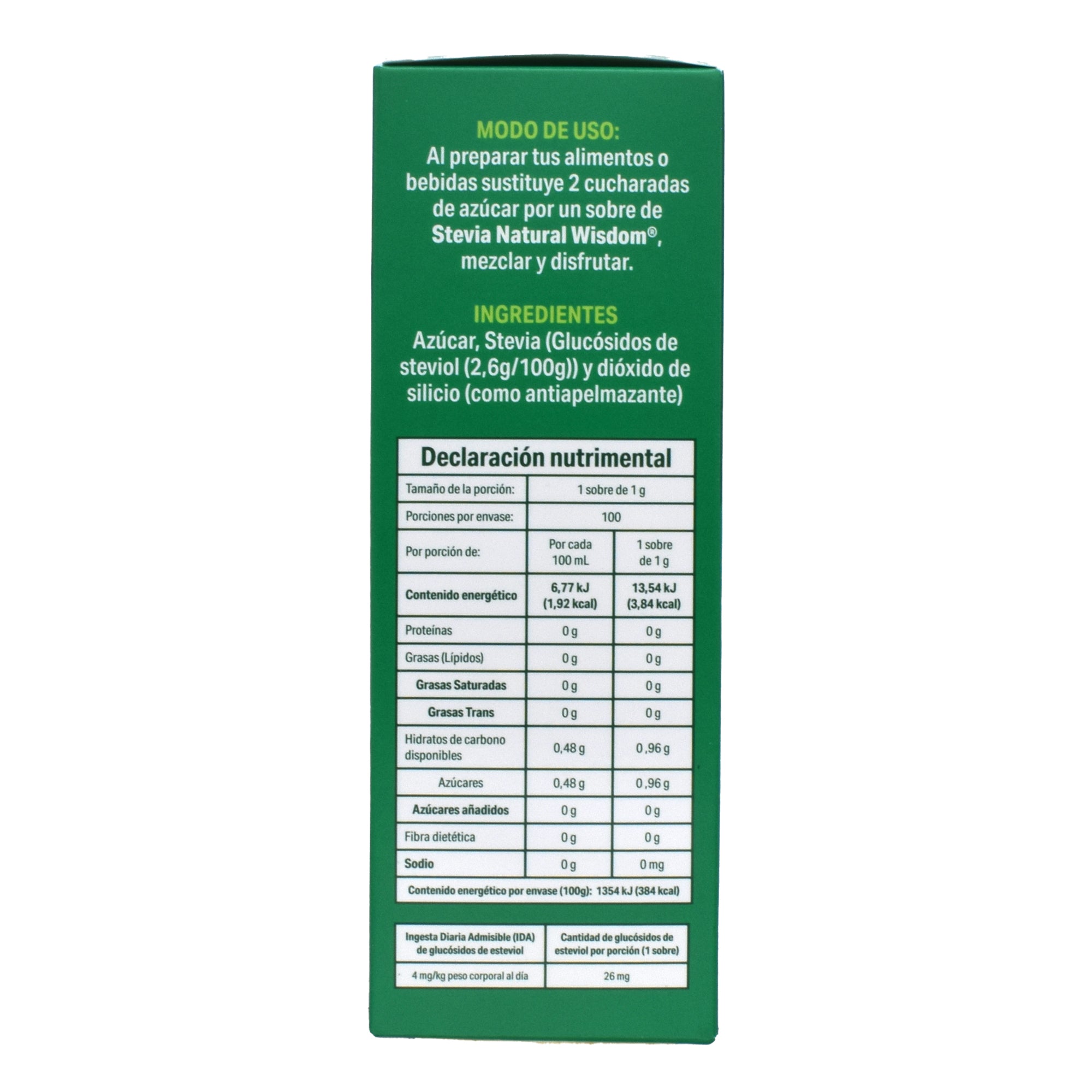 Endulzante Stevia 100 Sob