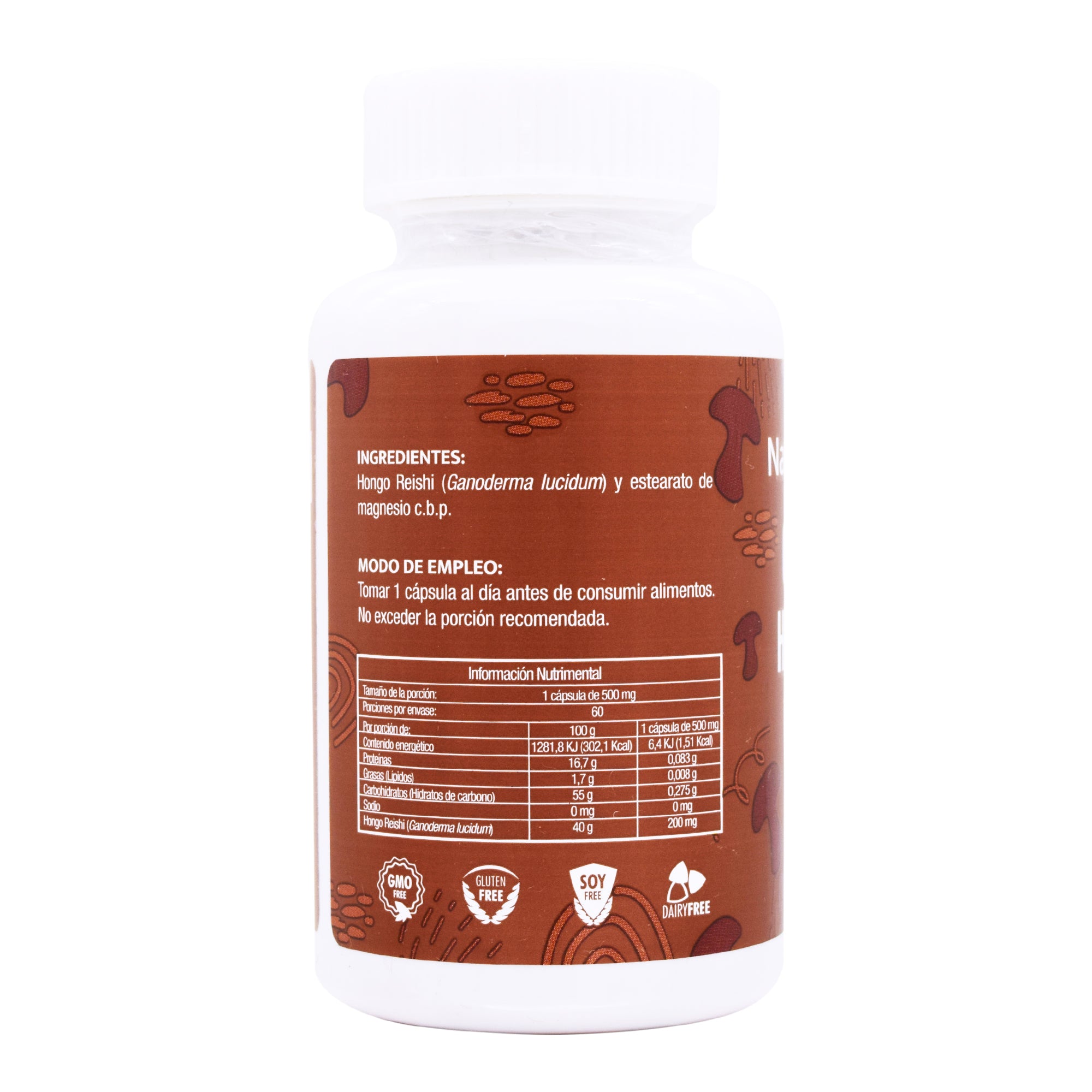 Ganoderma Hongo Reishi 60 Cap