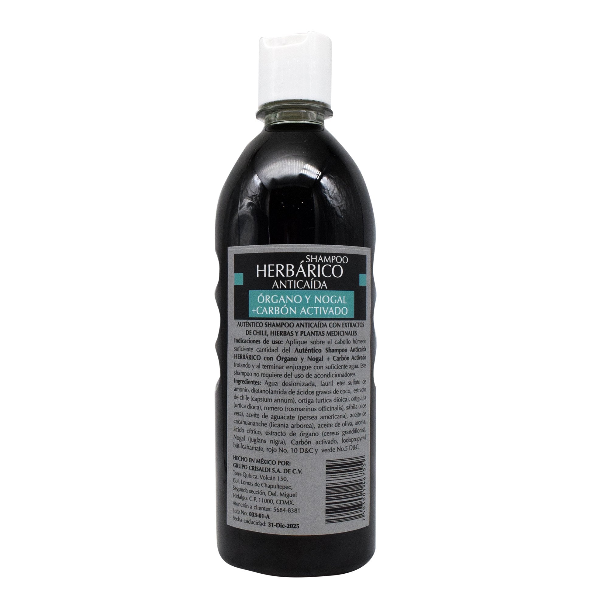 Shampoo anticaida con carbon activado 600 ml