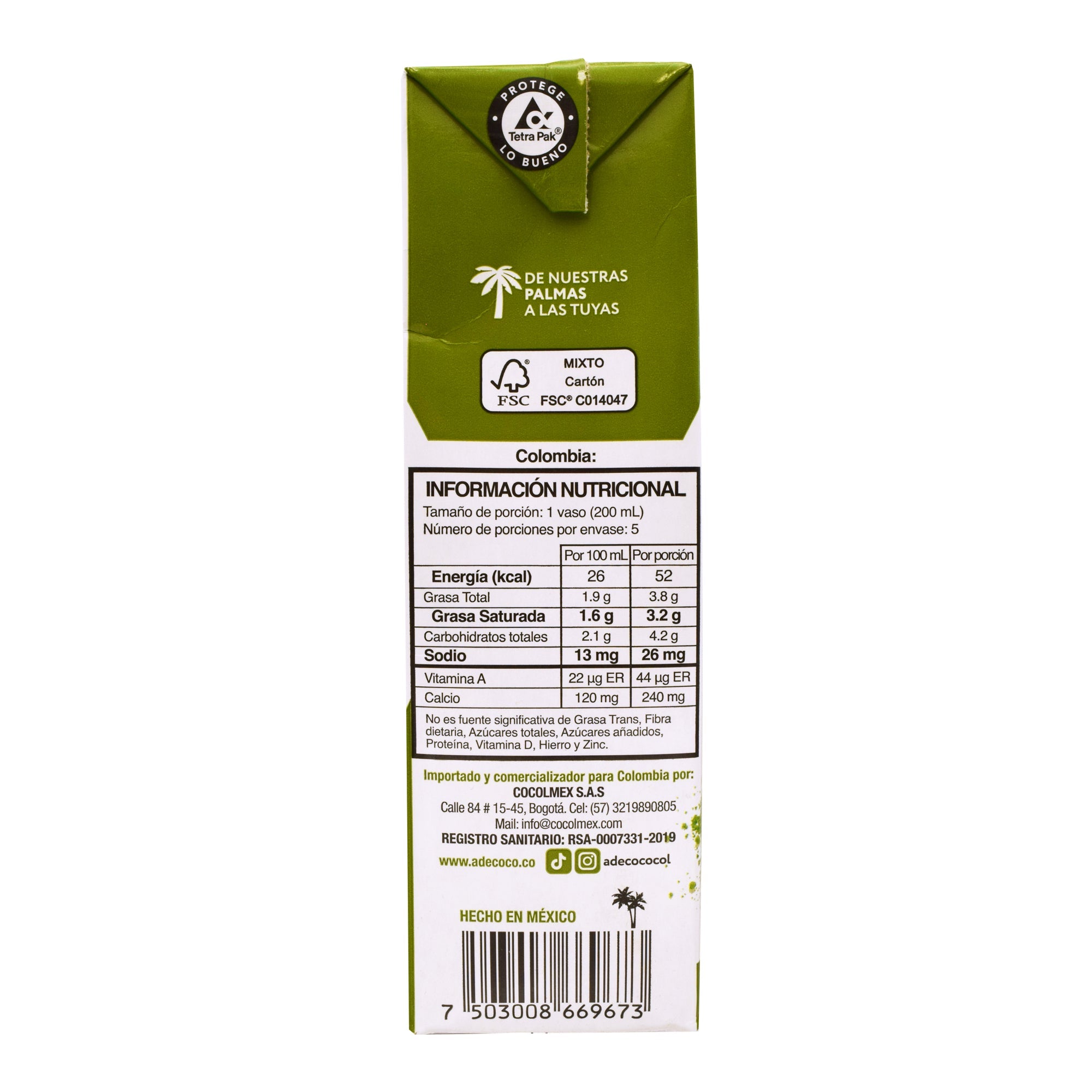 Bebida Coco Matcha 1 L