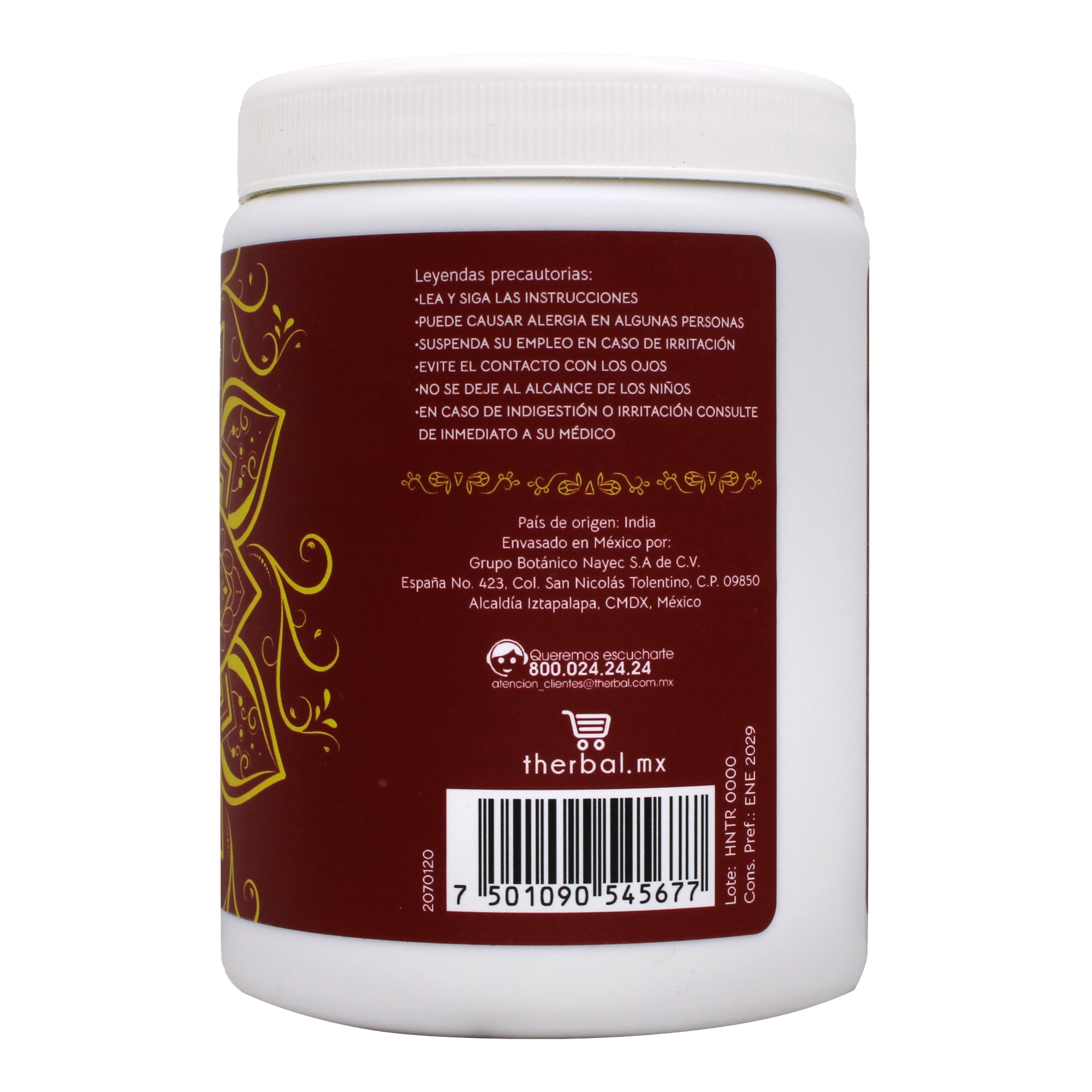 Henna Egipcia 150 G