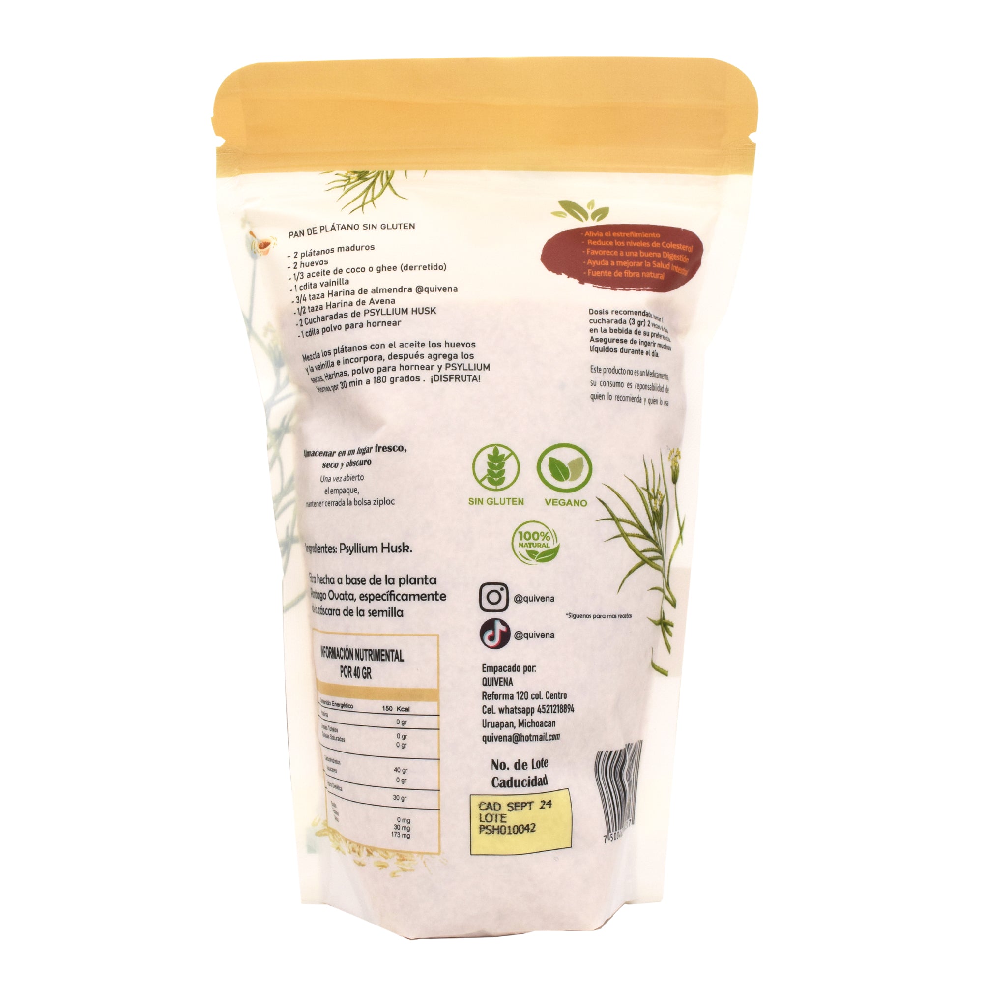 Plantago Psyllium Natural 200 G