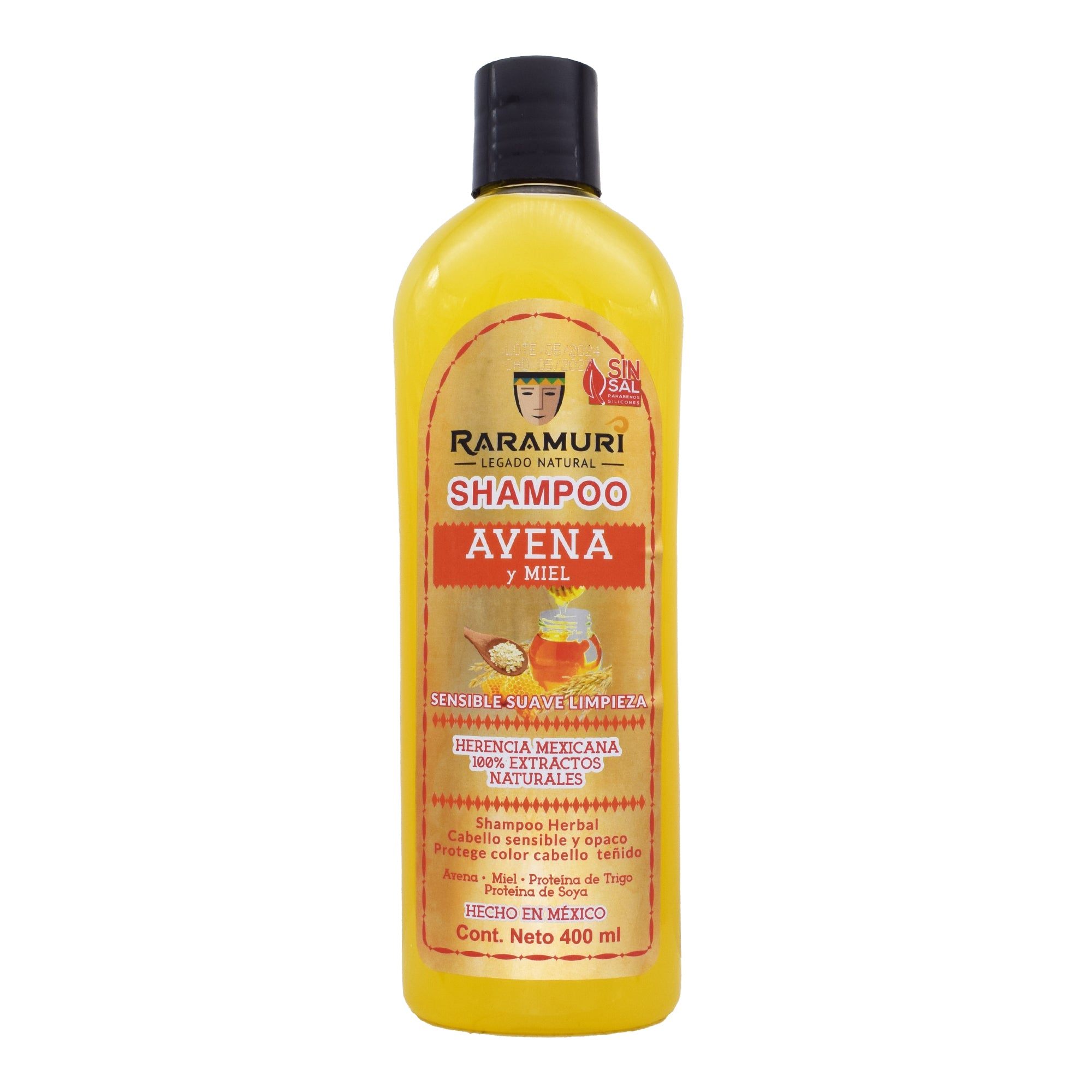 Shampoo Avena Y Miel 400 Ml