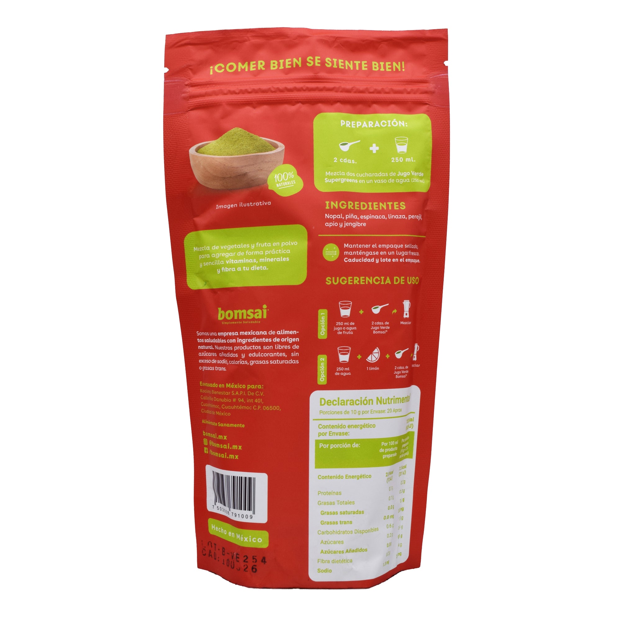 Jugo Verde 200 G