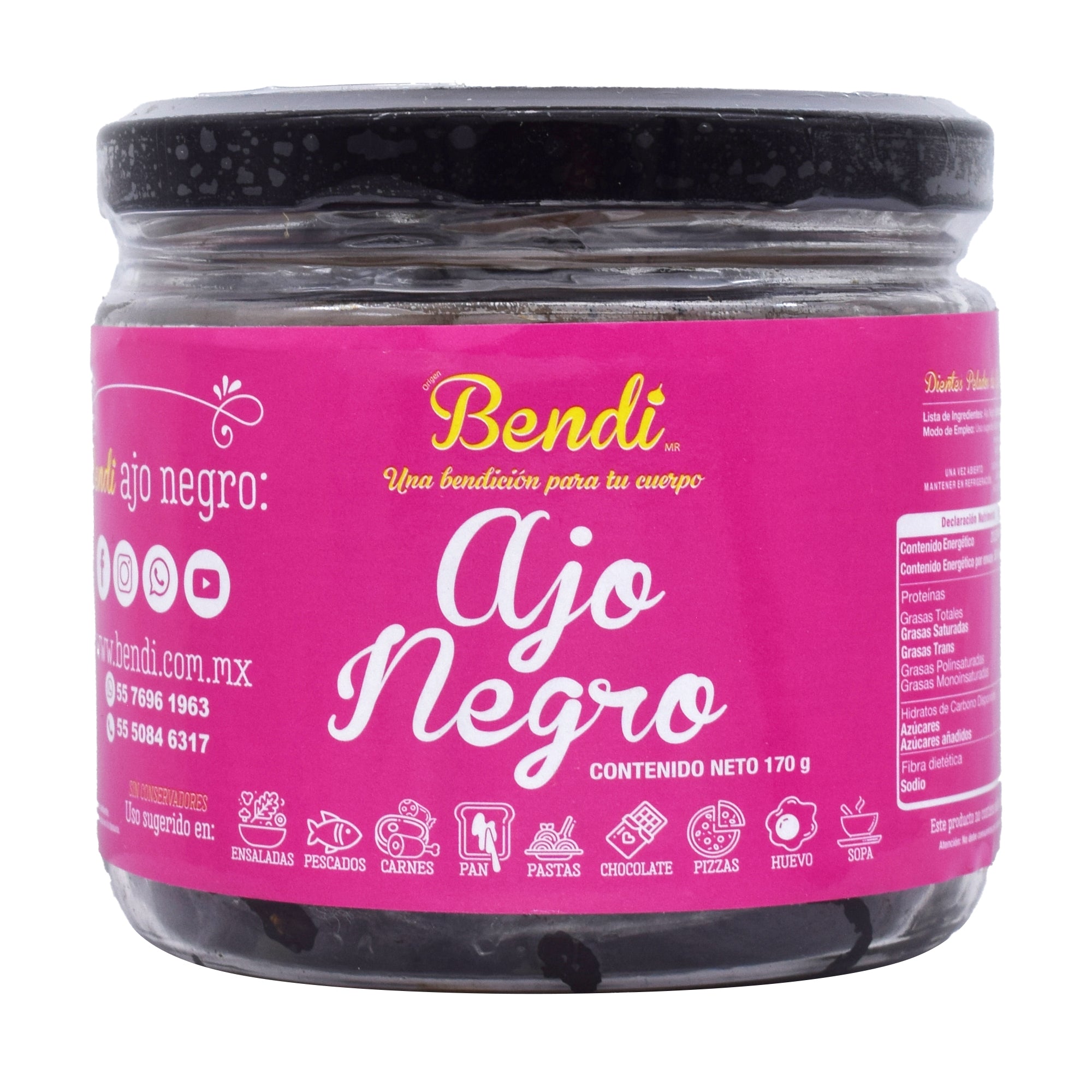 Ajo Negro Dientes Pelados 170 G