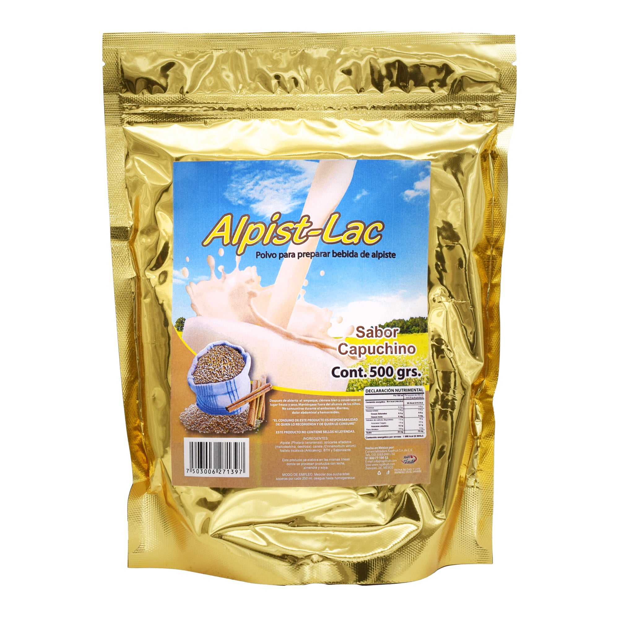 Bebida De Soya De Alpiste Capuchino 500 G