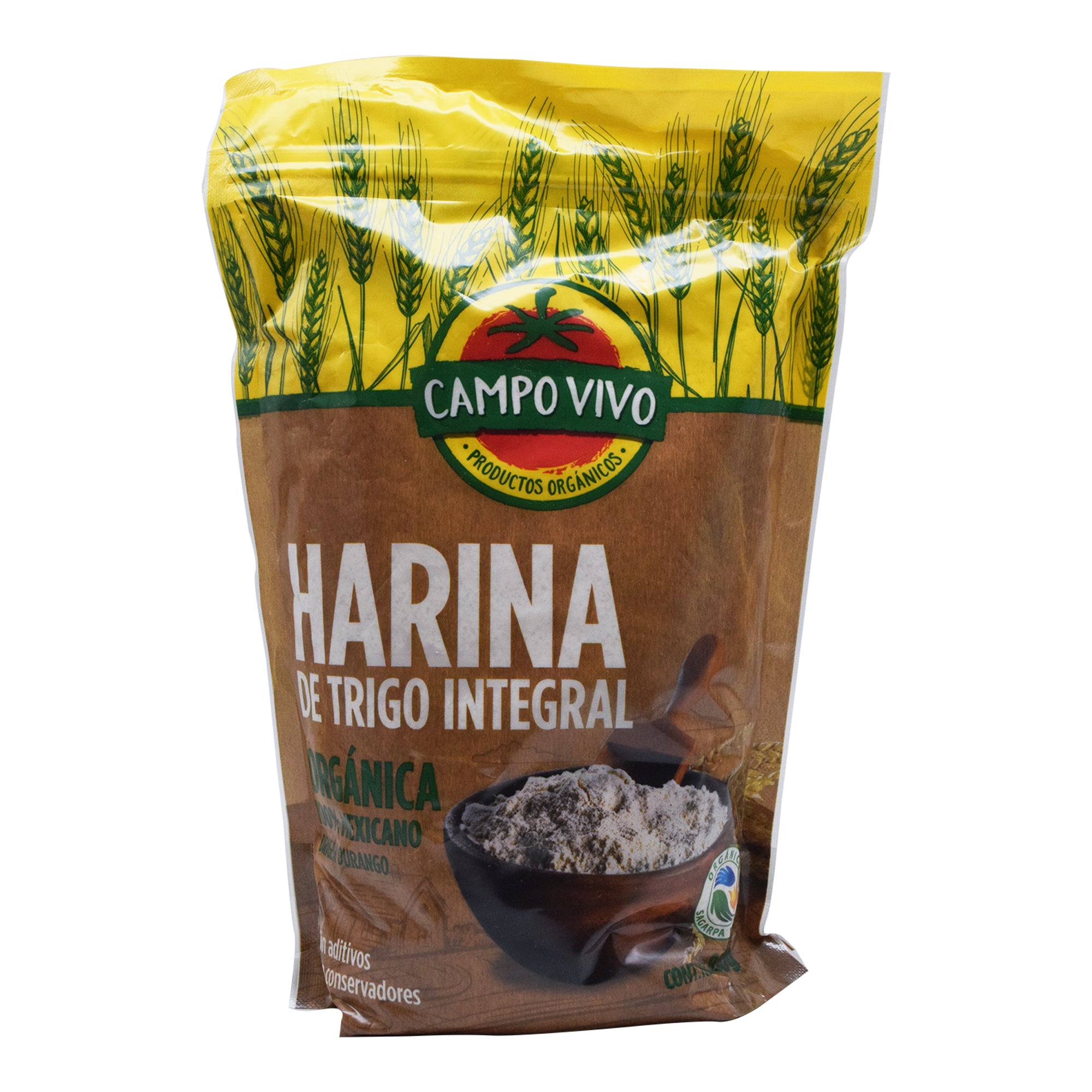 Harina de trigo integral organico 800 g