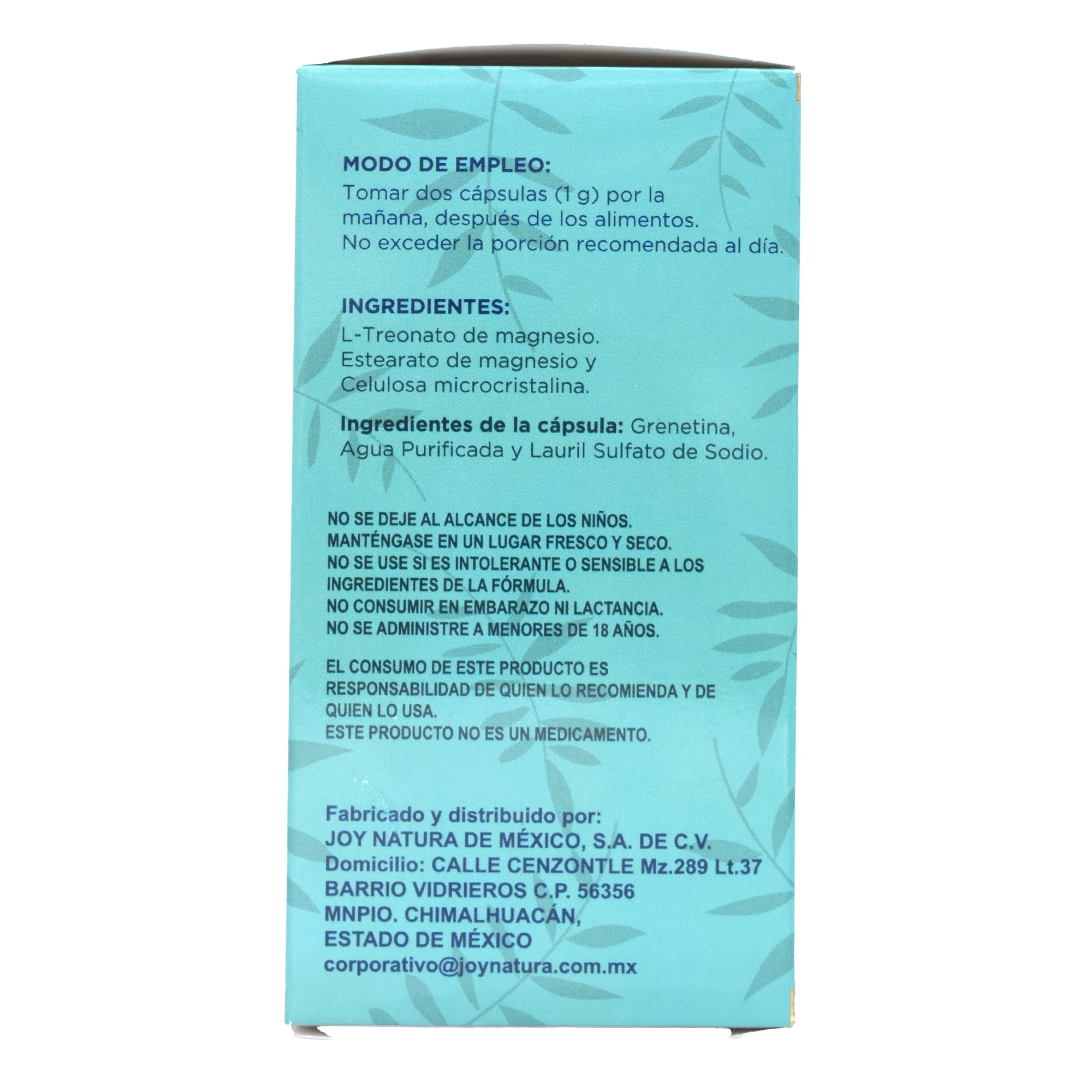 Treonato De Magnesio 60 Cap