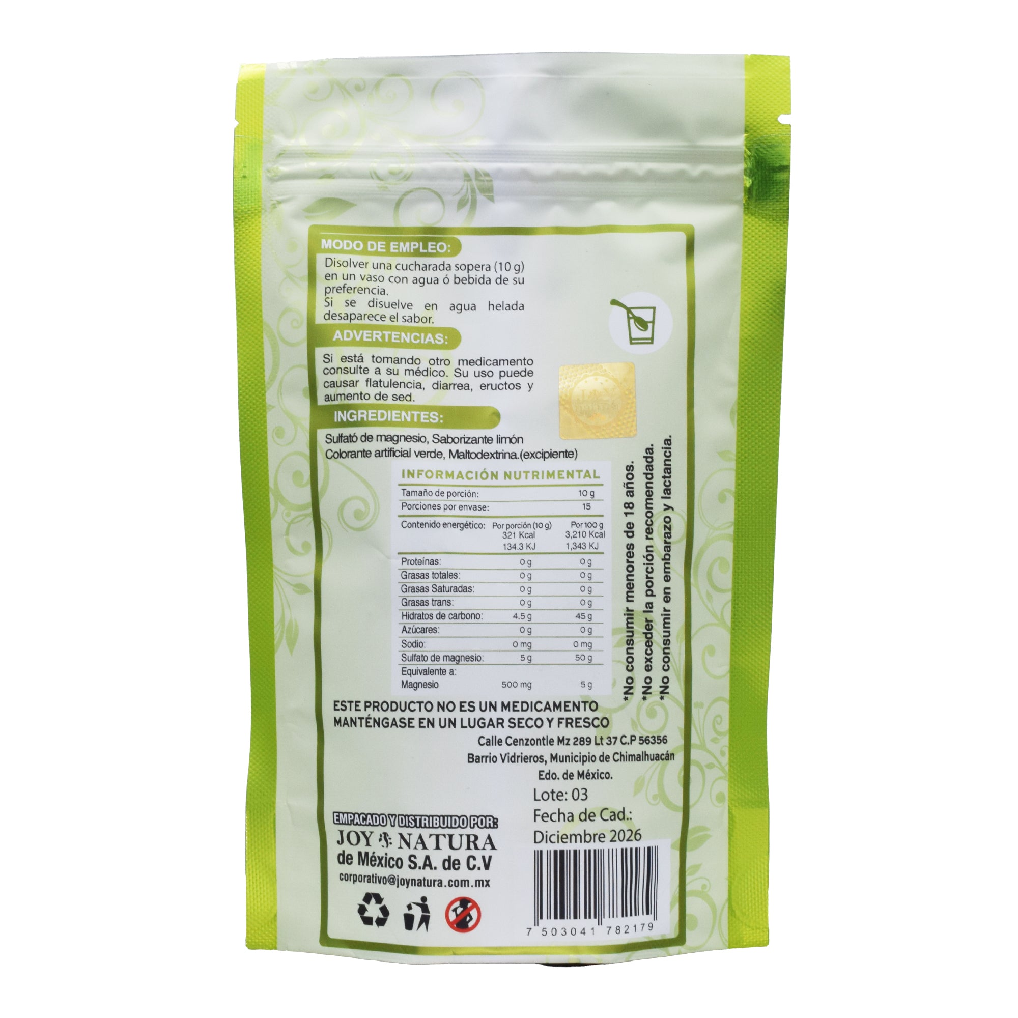 Sales De Epsom Sab Limon 150 G