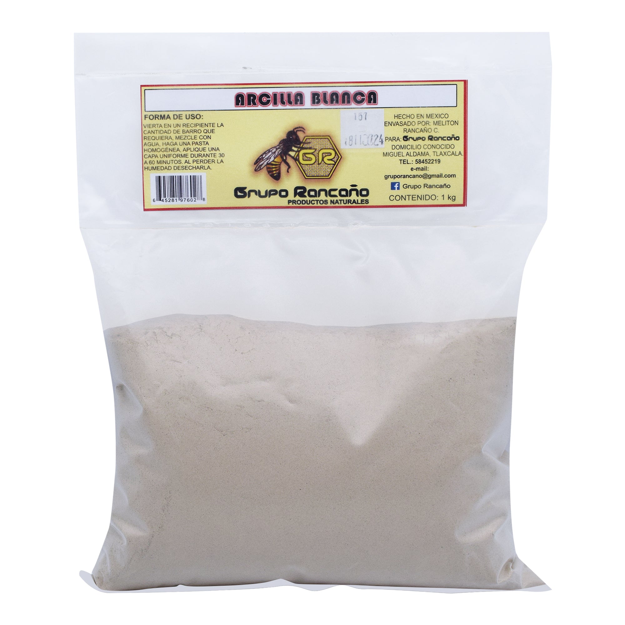 Arcilla Blanca 1 Kg