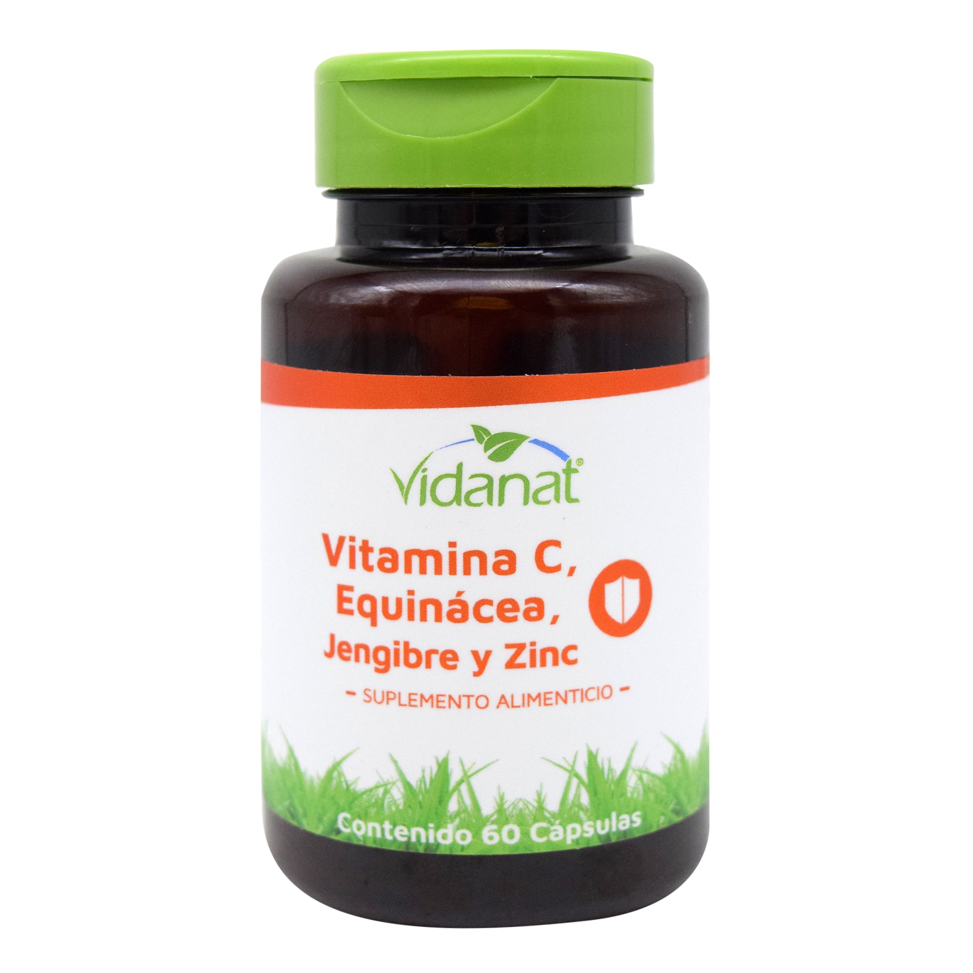Vitamina c equinacea jengibre y zinc 60 cap