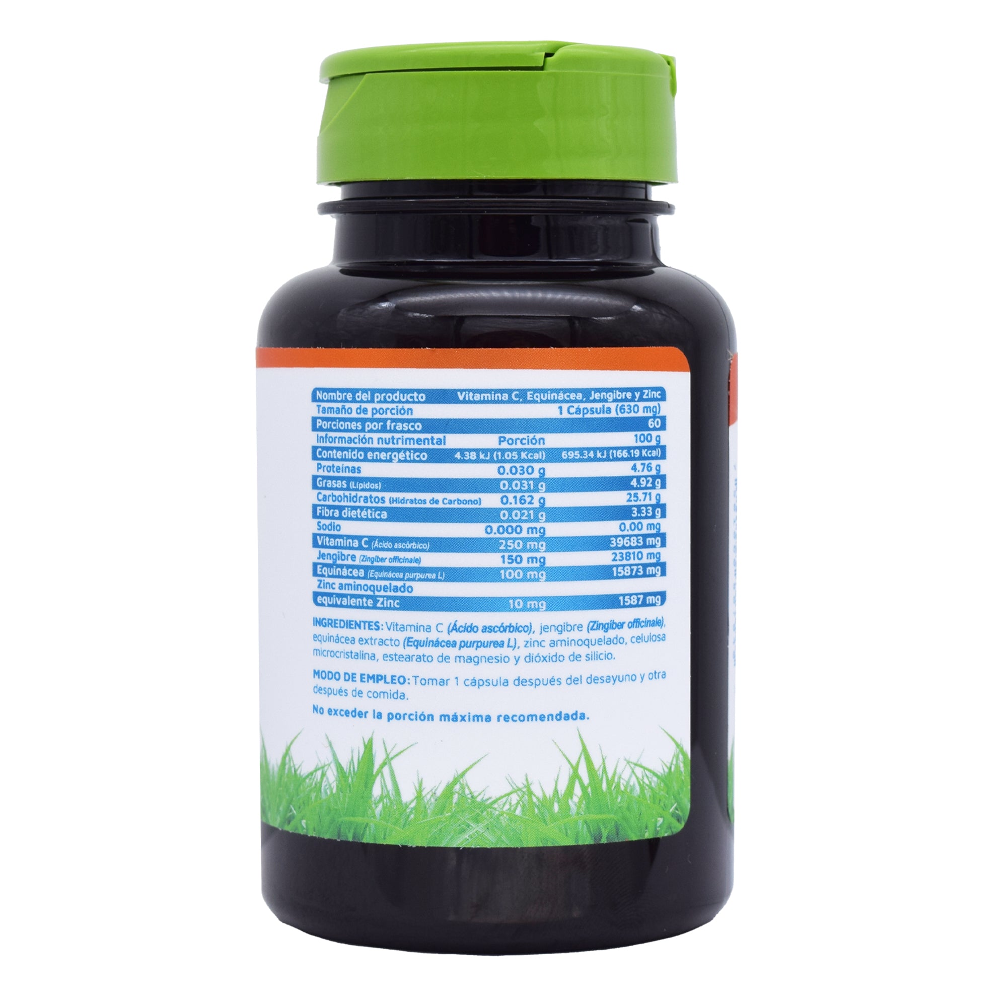 Vitamina C Equinacea Jengibre Y Zinc 60 Cap
