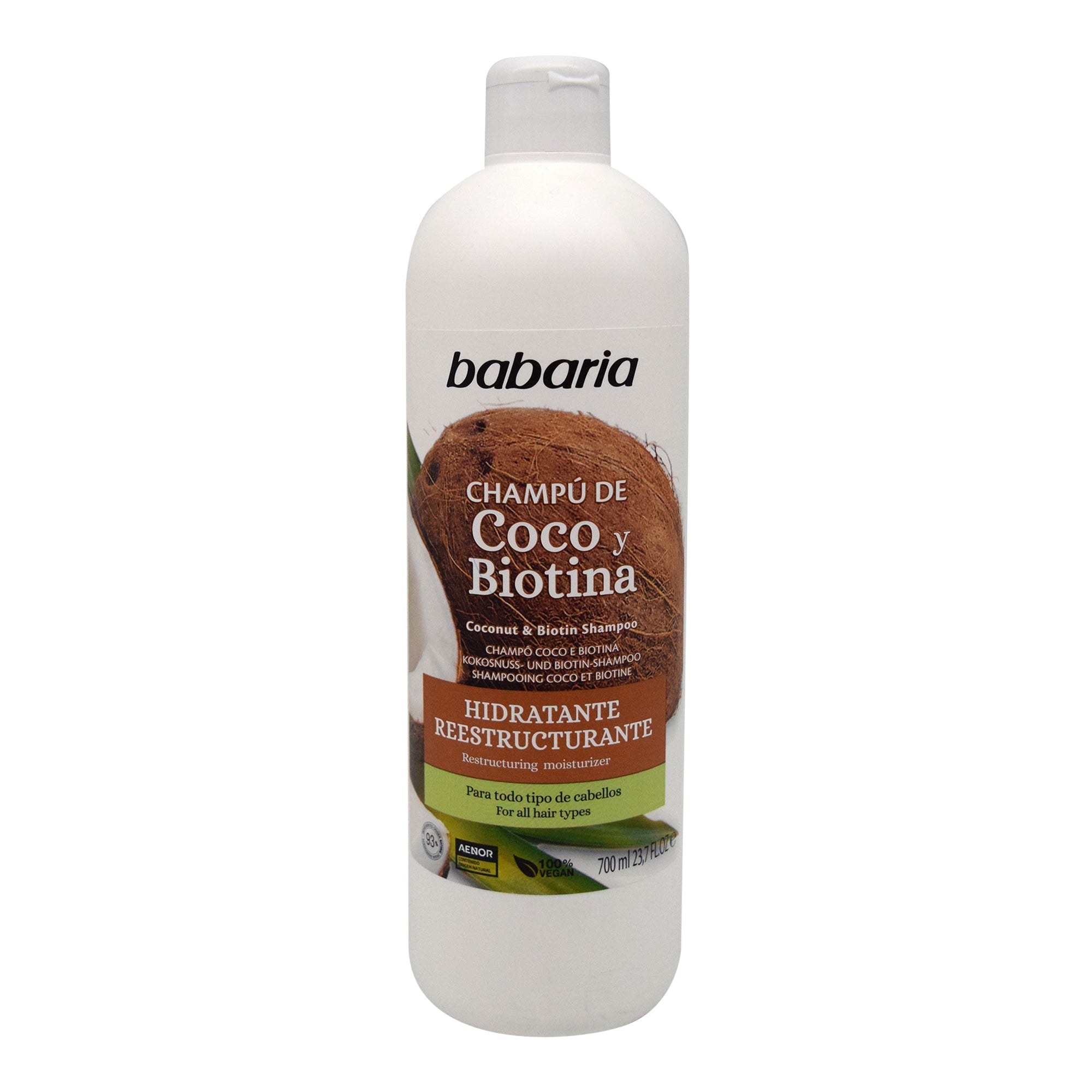 Shampoo coco y biotina 700 ml