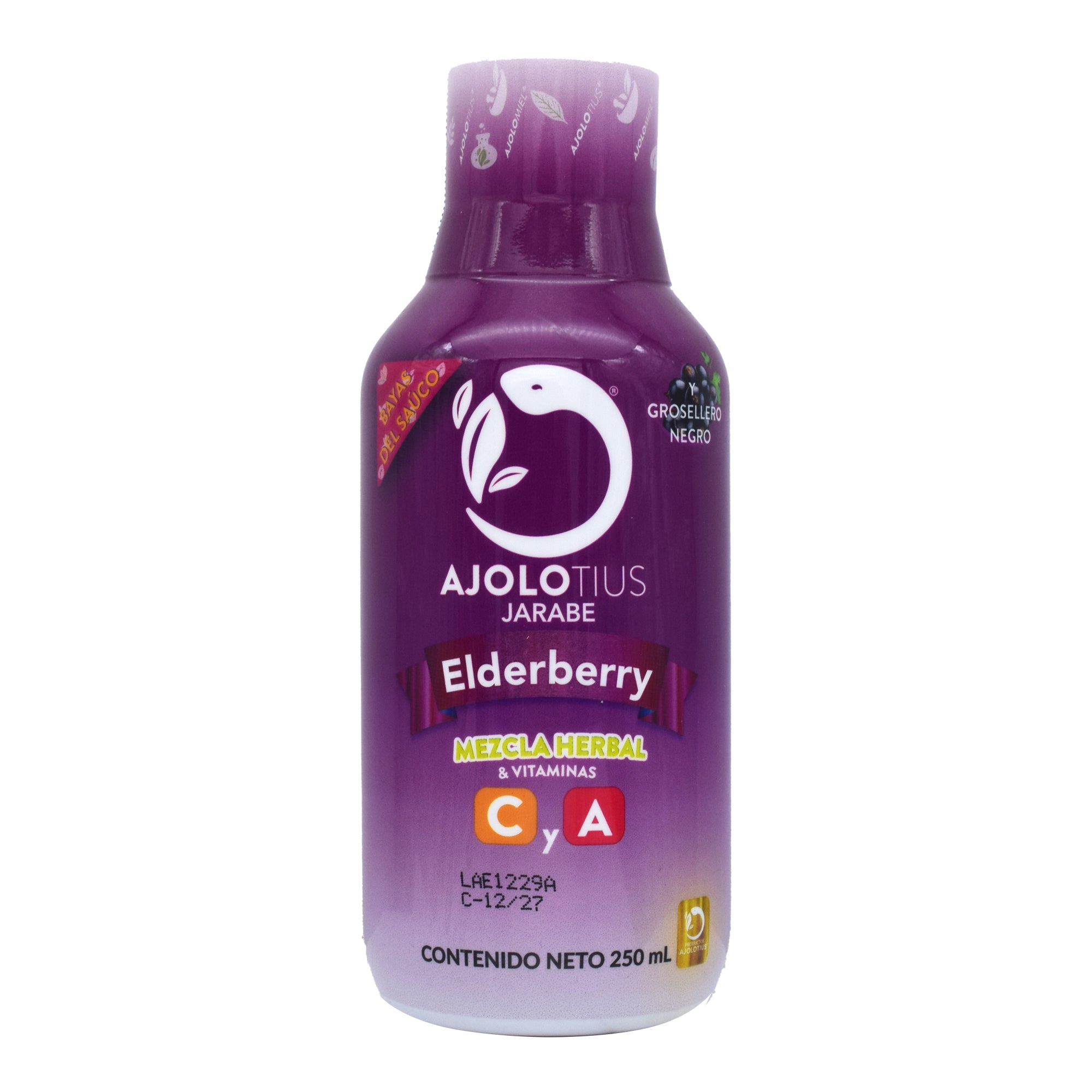 Jarabe Ajolotius Con Elderberry 250 Ml