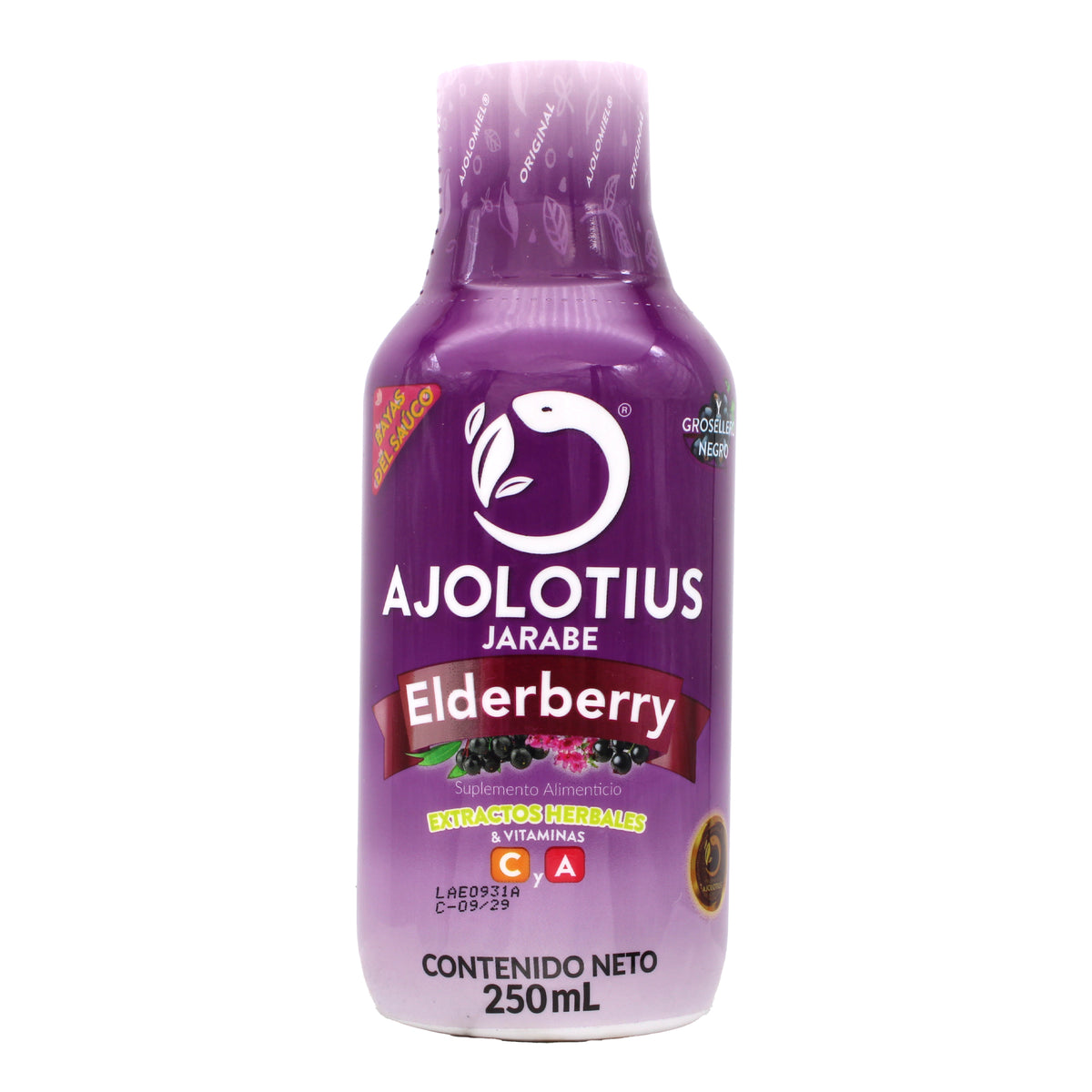 Jarabe Ajolotius Con Elderberry 250 Ml