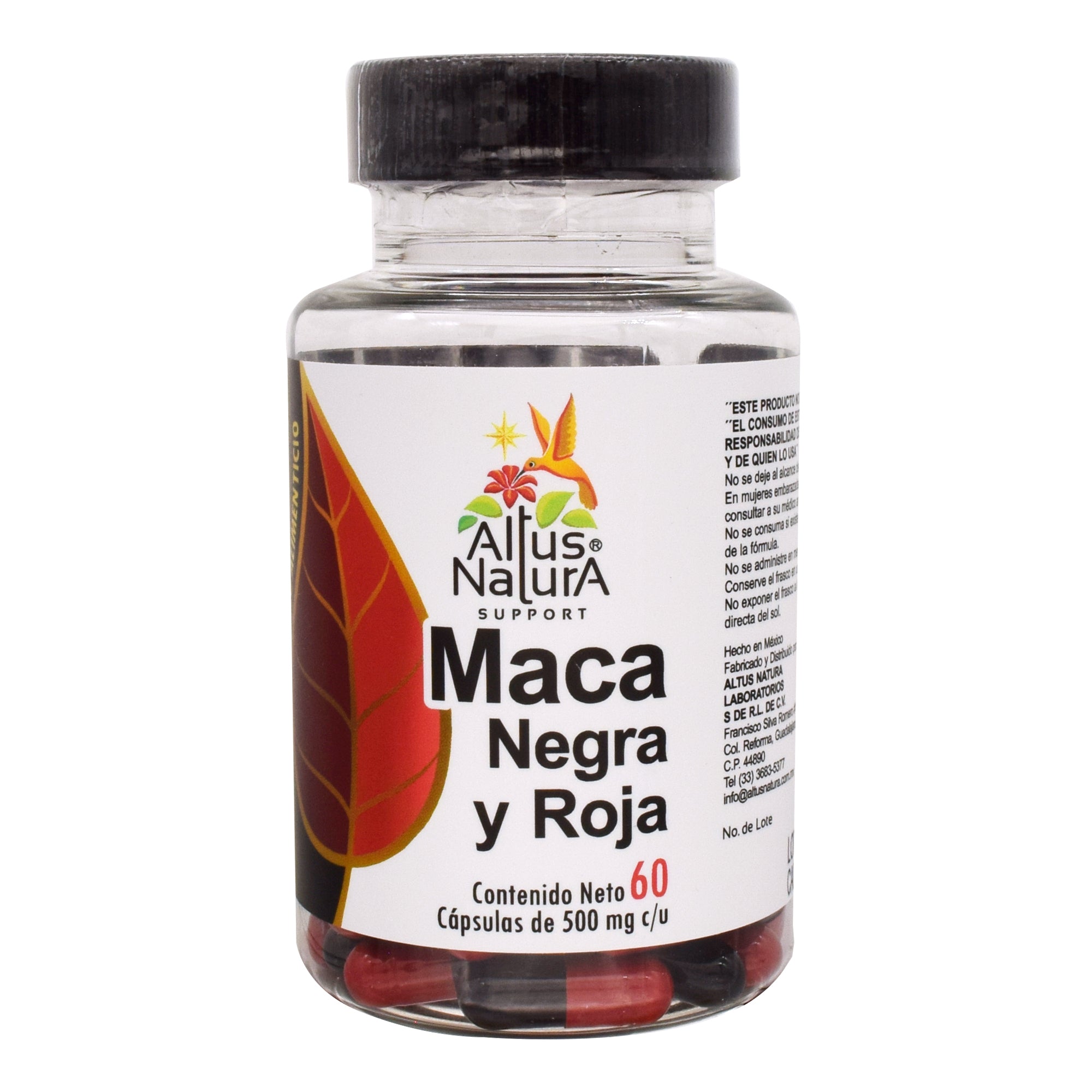 Maca Negra Roja 60 Cap