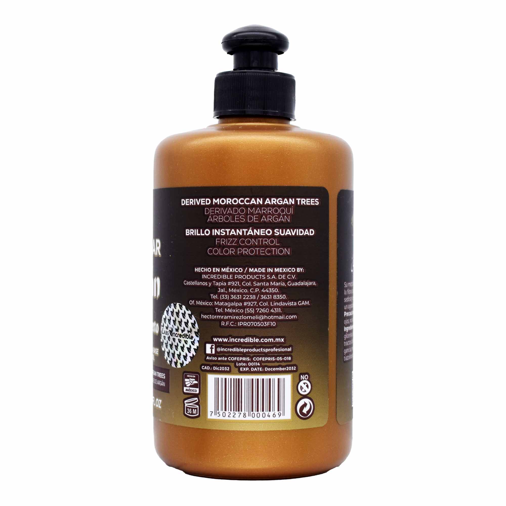 Crema Para Peinar Aceite Argan 250 Ml