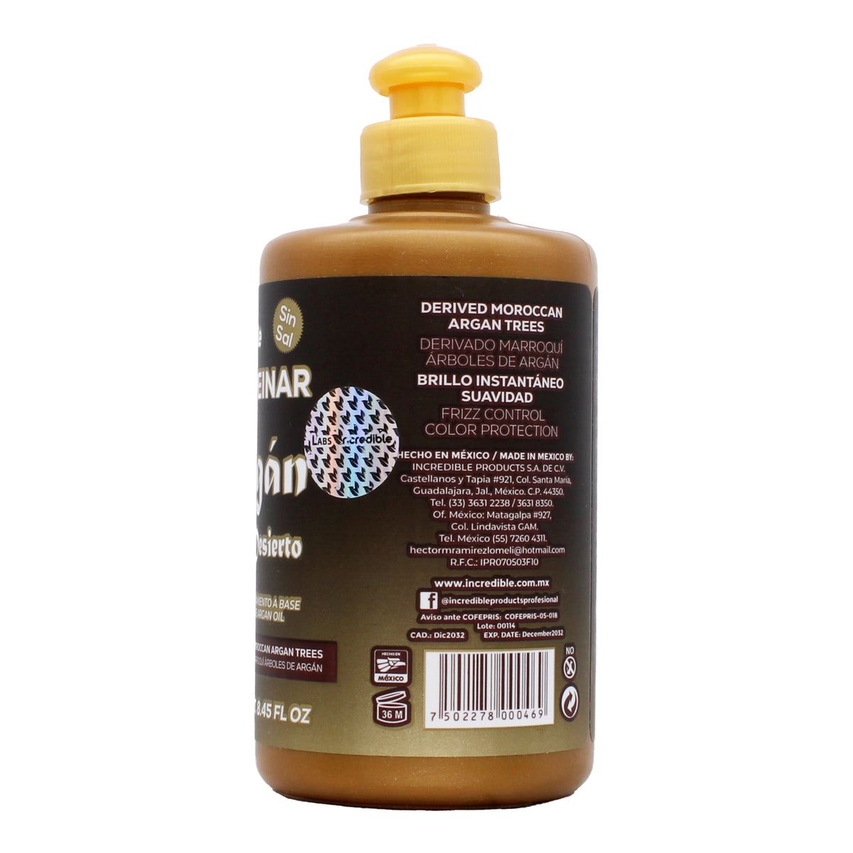 Crema Para Peinar Aceite Argan 250 Ml