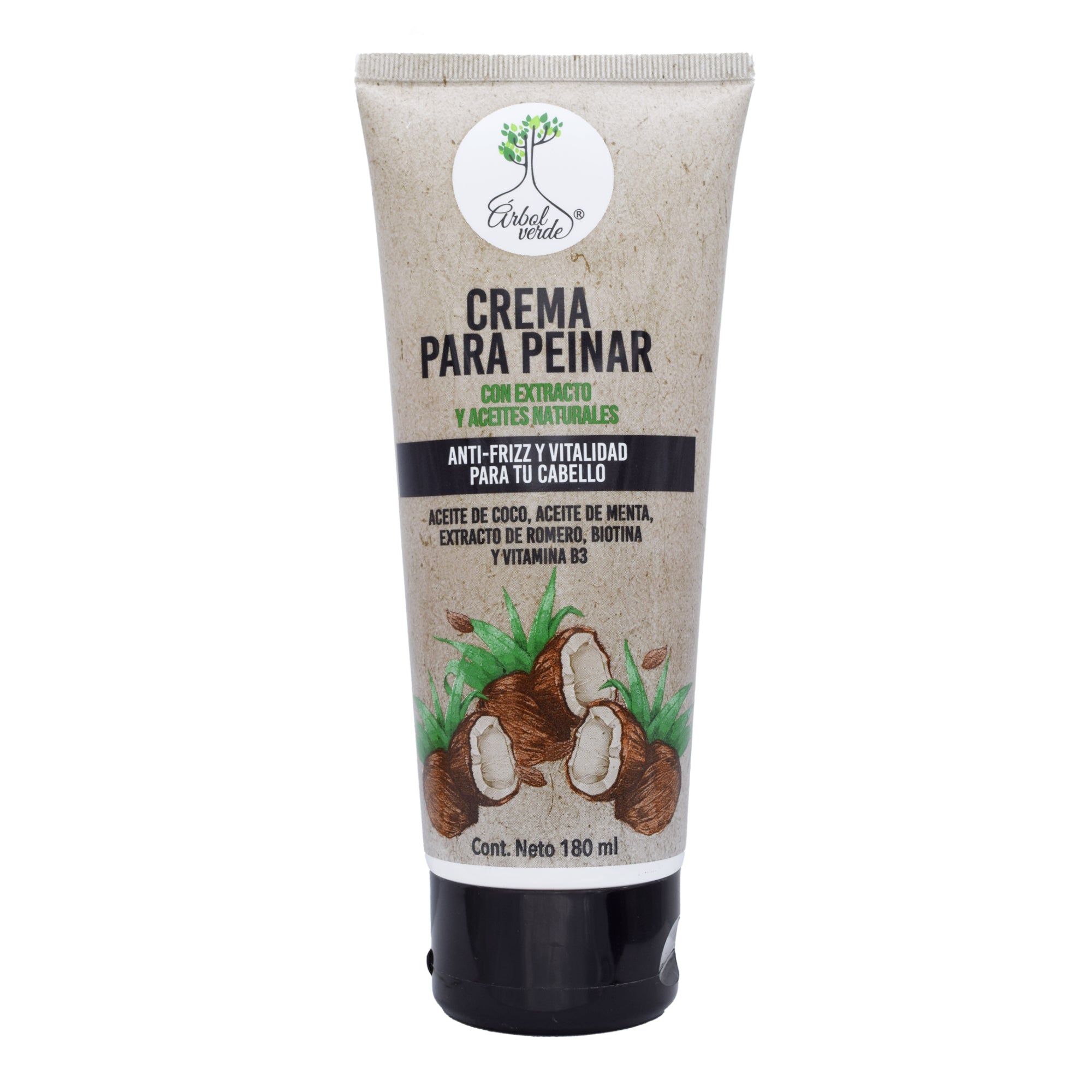 Crema Para Peinar Con Aceite De Coco 180 Ml
