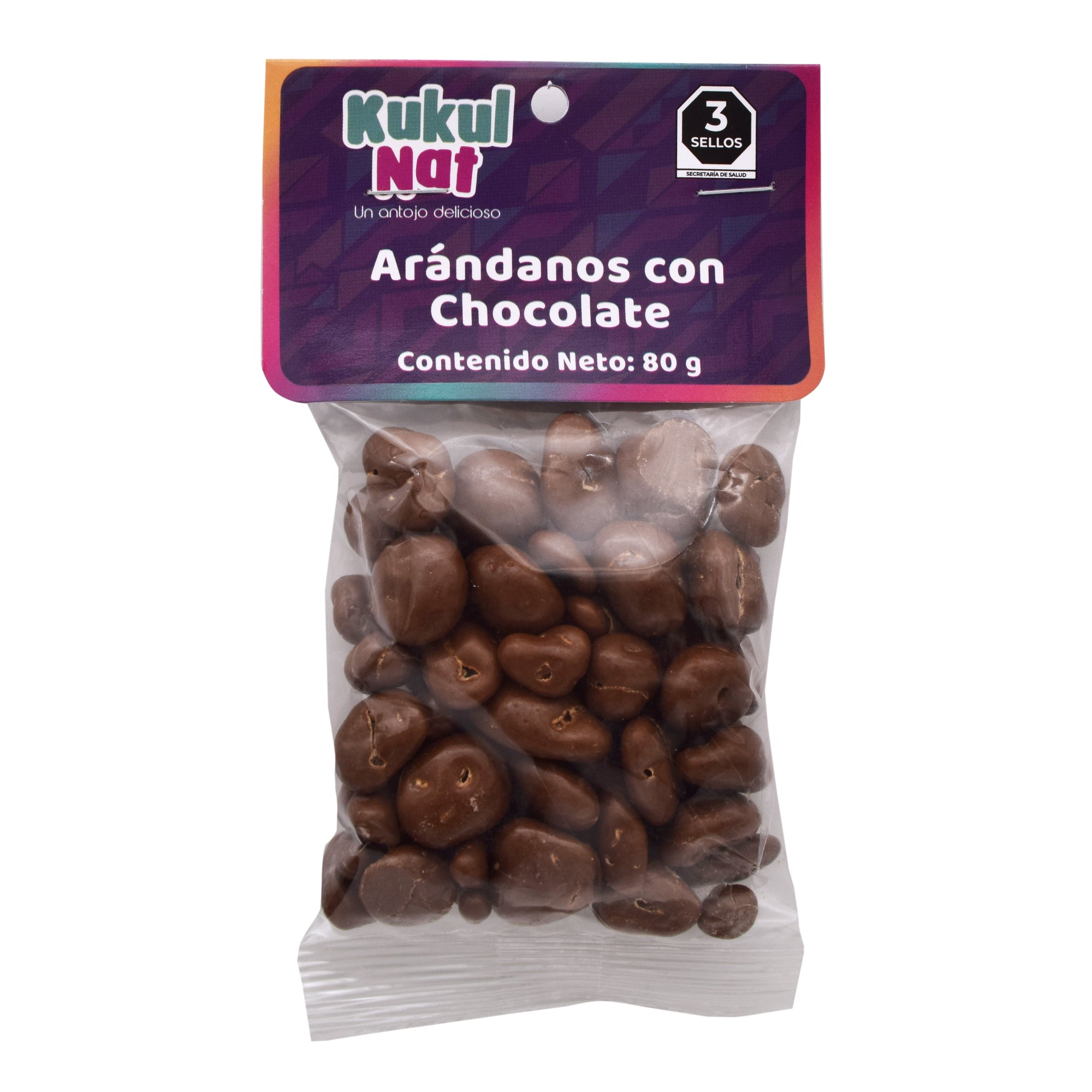 Arandano con chocolate 80 g (CAJA 12)