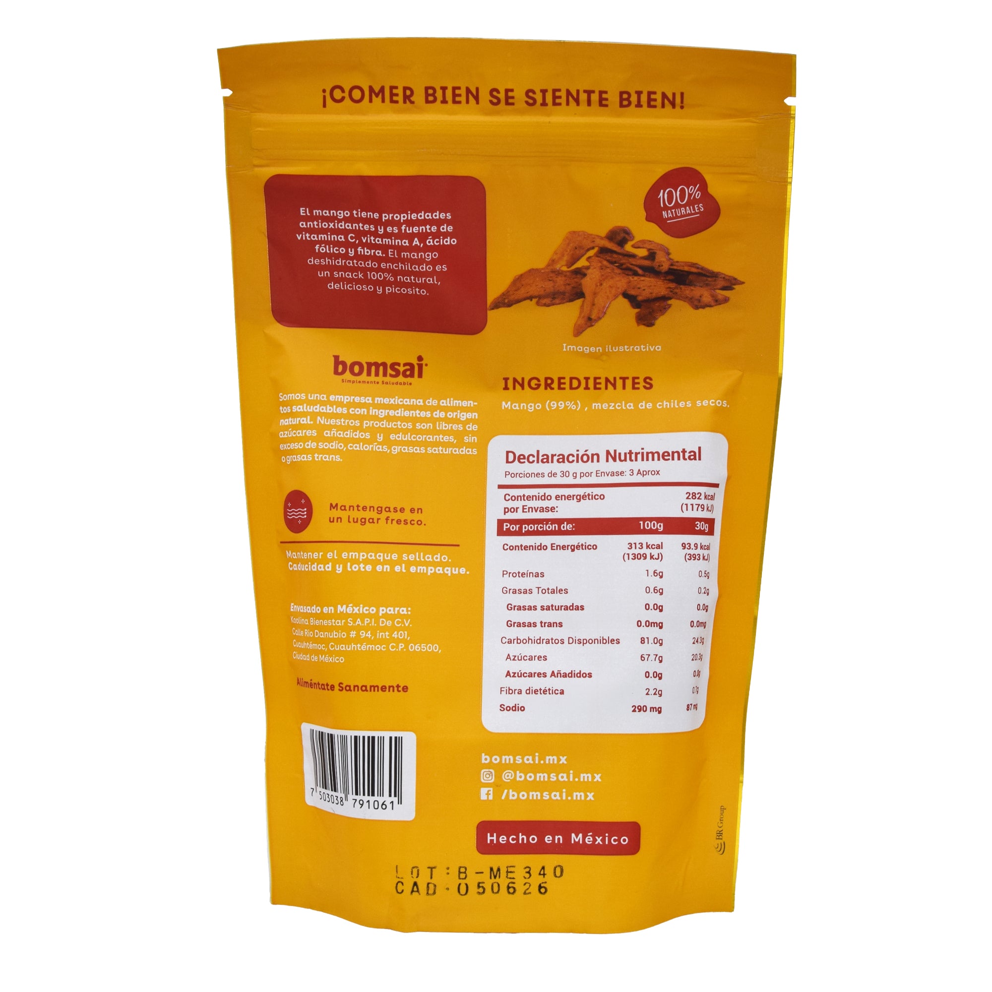 Mango Enchilado Deshidratado 90 G