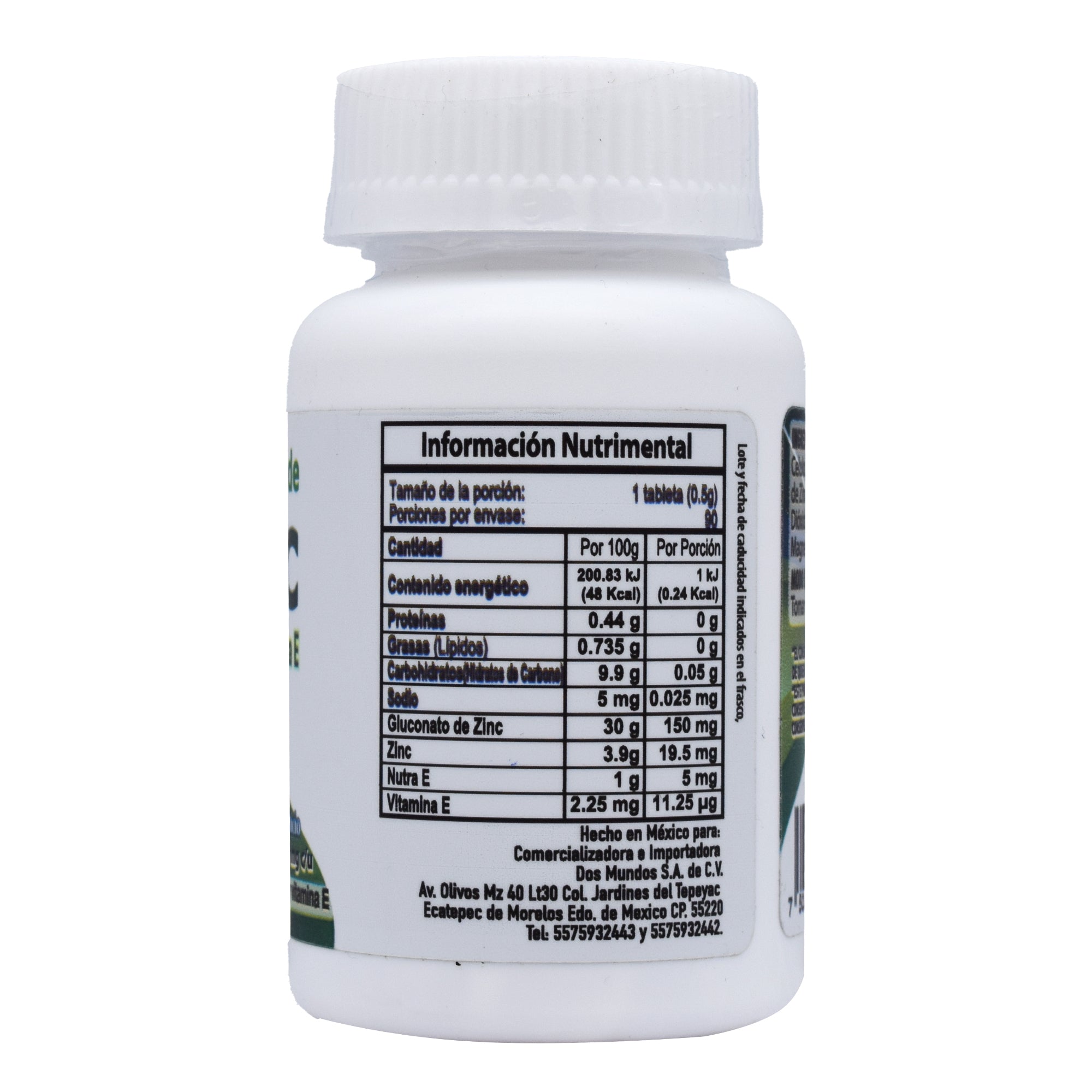 Zinc Gluconato 500 Mg 90 Tab