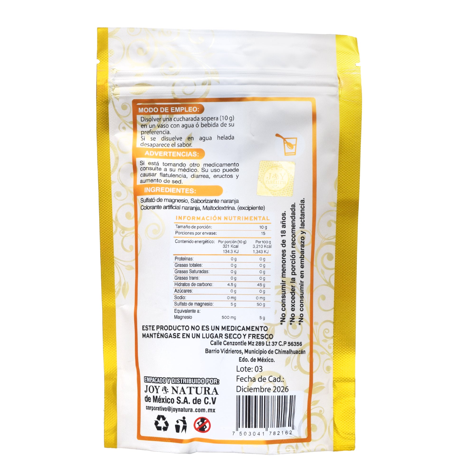 Sales De Epsom Sab Naranja 150 G