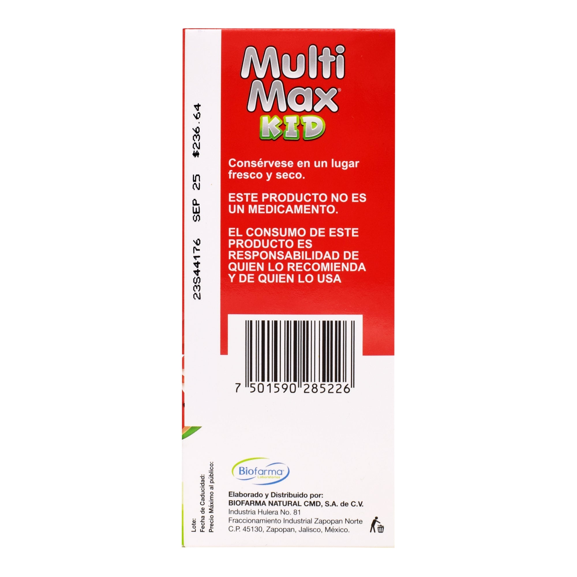 Jarabe Multimax Kid Sandia 240 Ml