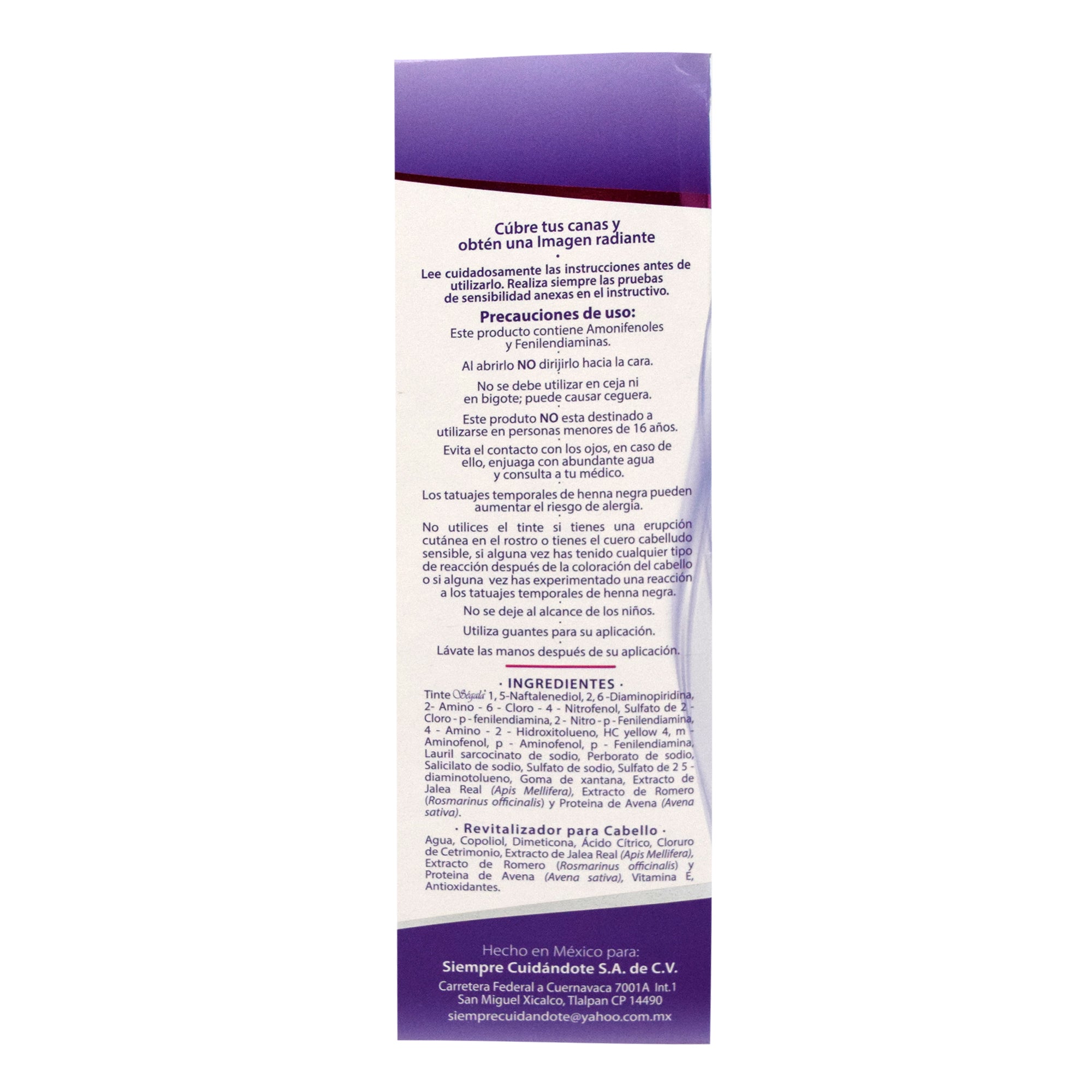 Tinte Al Agua  Tono Negro Azulado 10 G