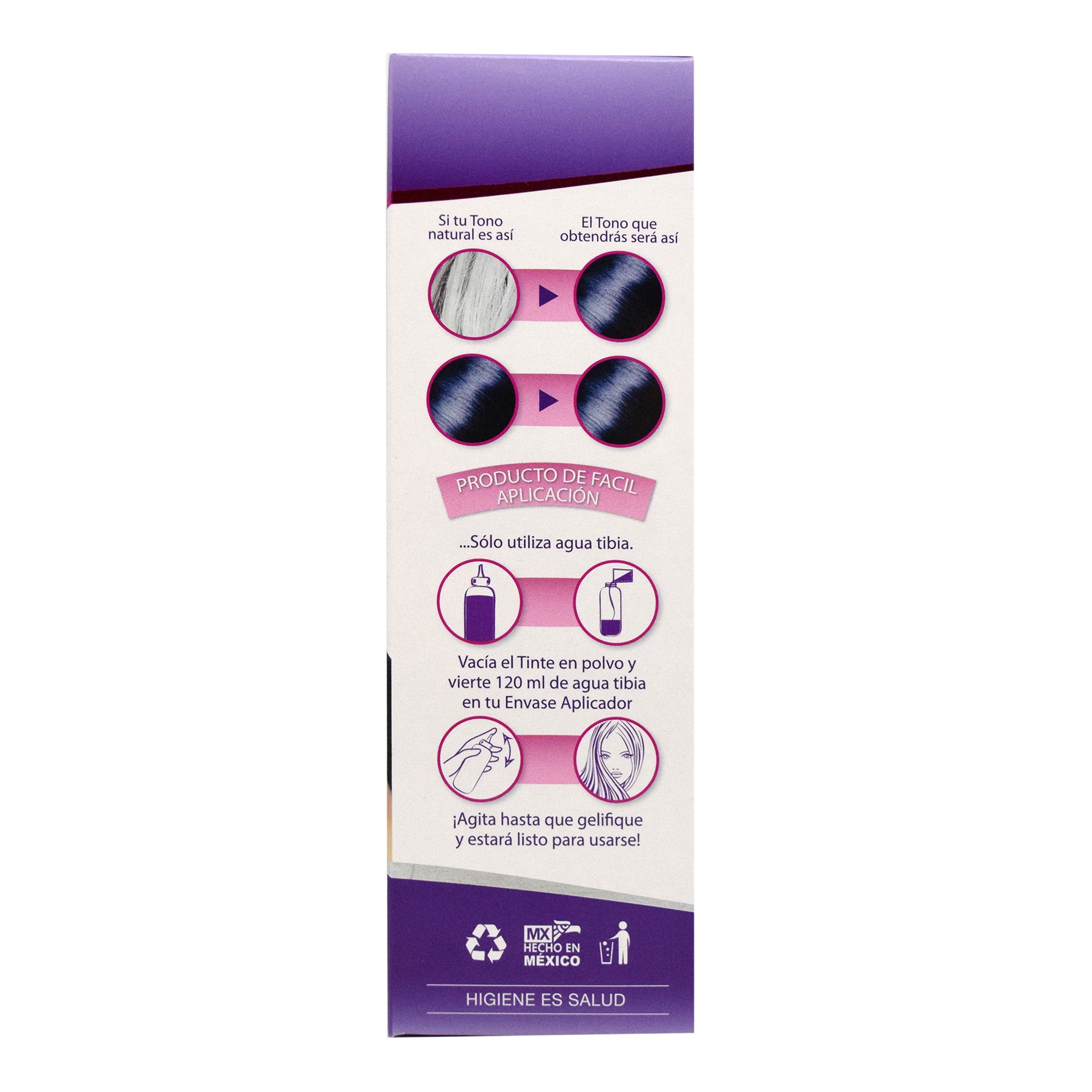 Tinte Al Agua  Tono Negro Azulado 10 G