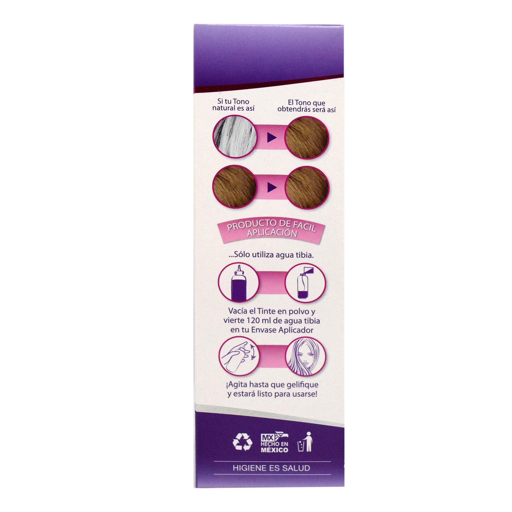 Tinte Al Agua  Castano Claro Dorado 10 G