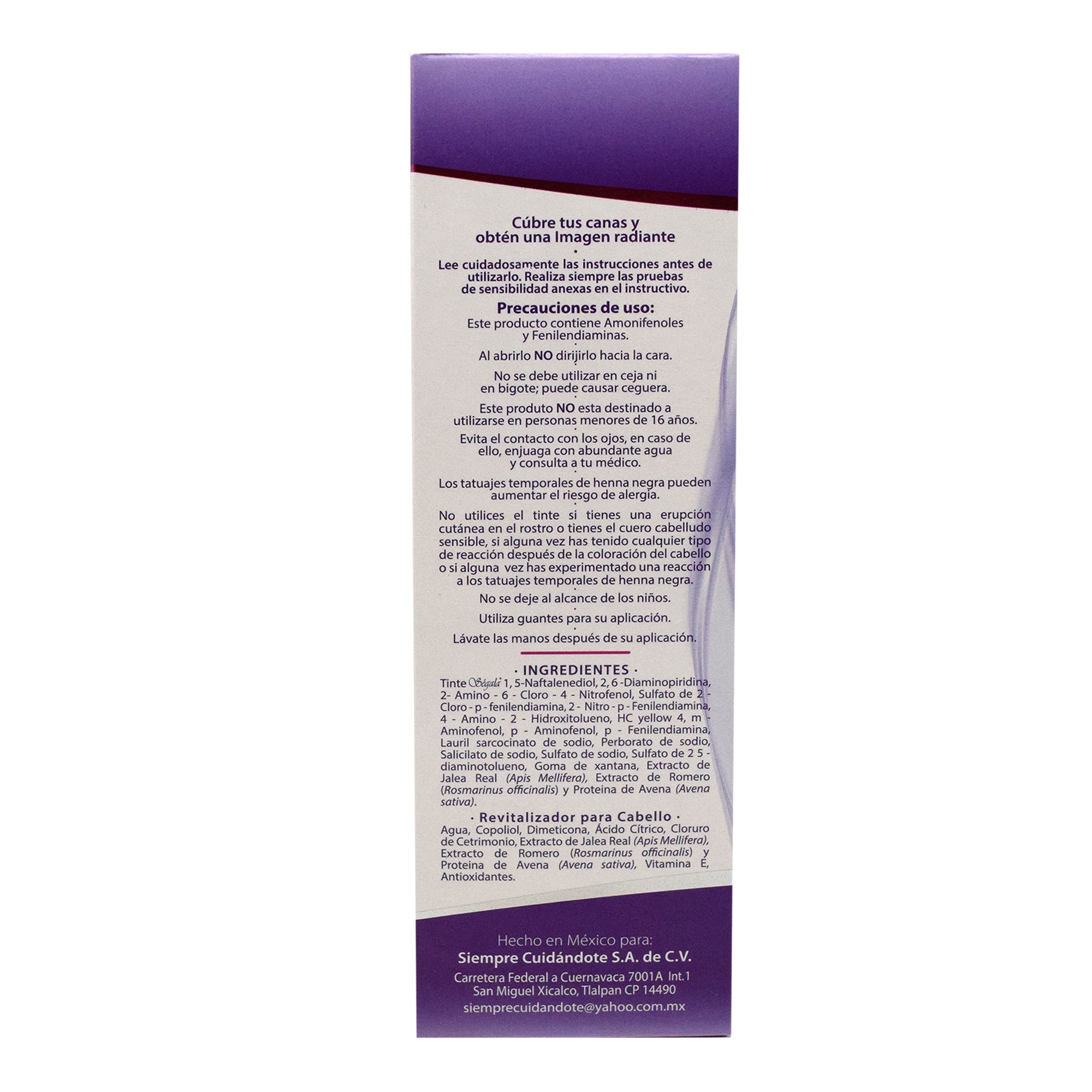 Tinte Al Agua Castano Claro Caoba 10 G