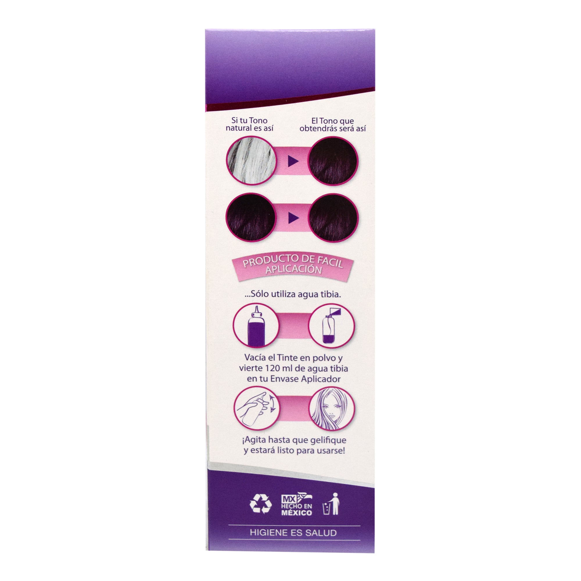 Tinte Al Agua  Borgona Radiante 10 G