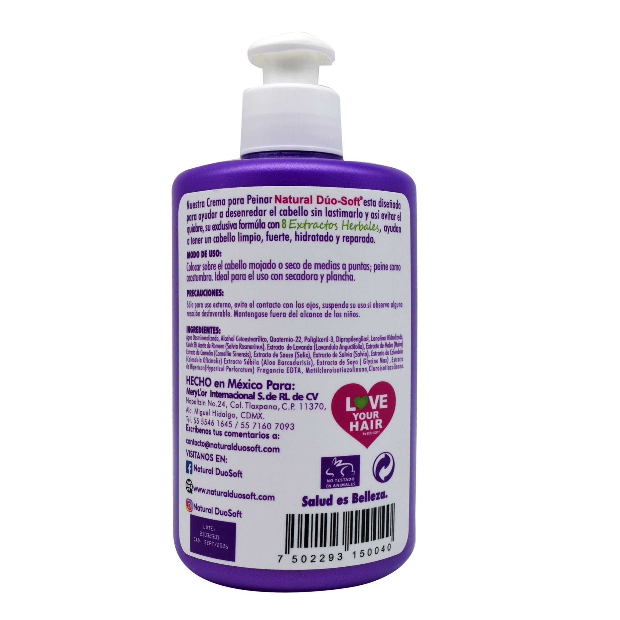 Crema Para Peinar 8 Extractos 250 Ml