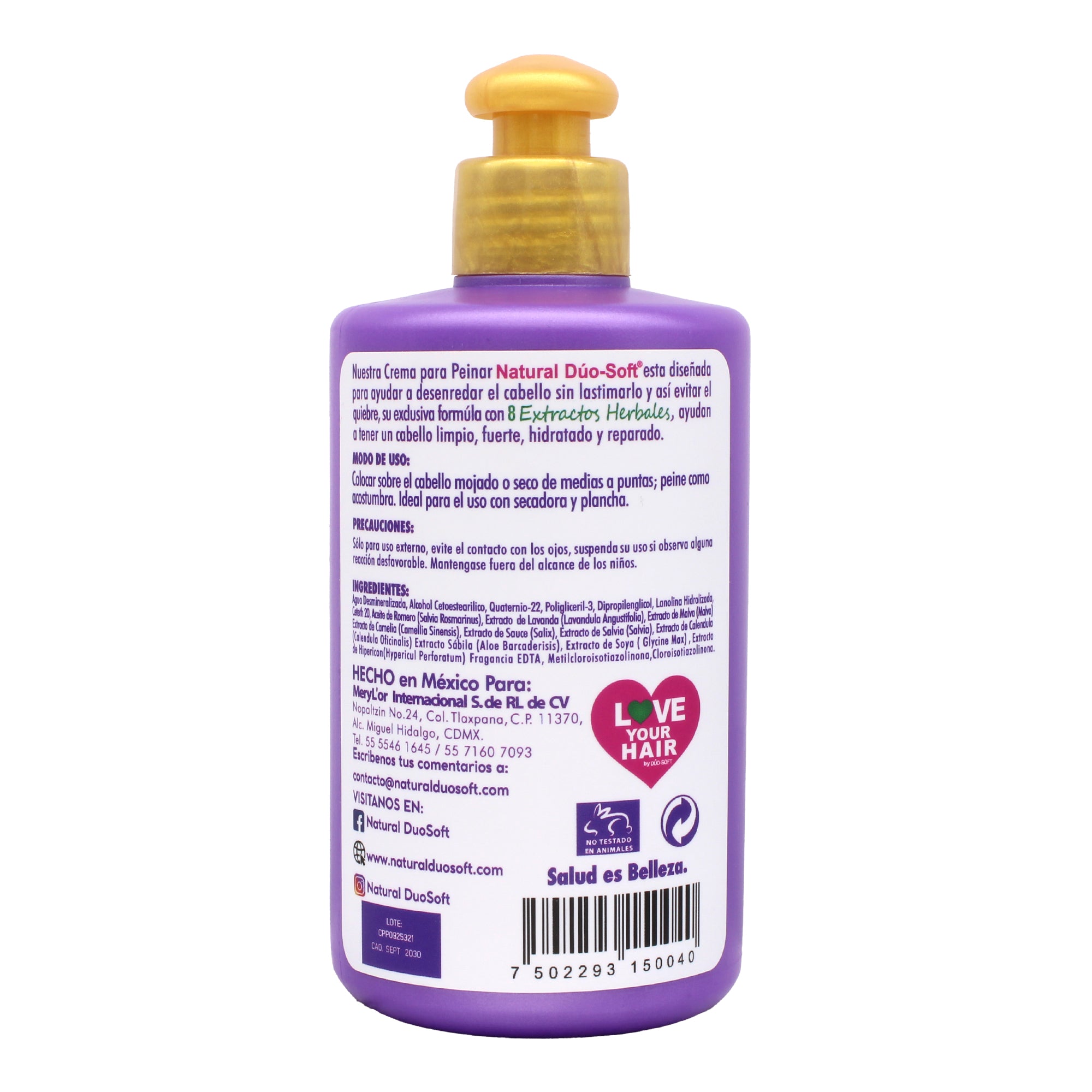 Crema Para Peinar 8 Extractos 250 Ml