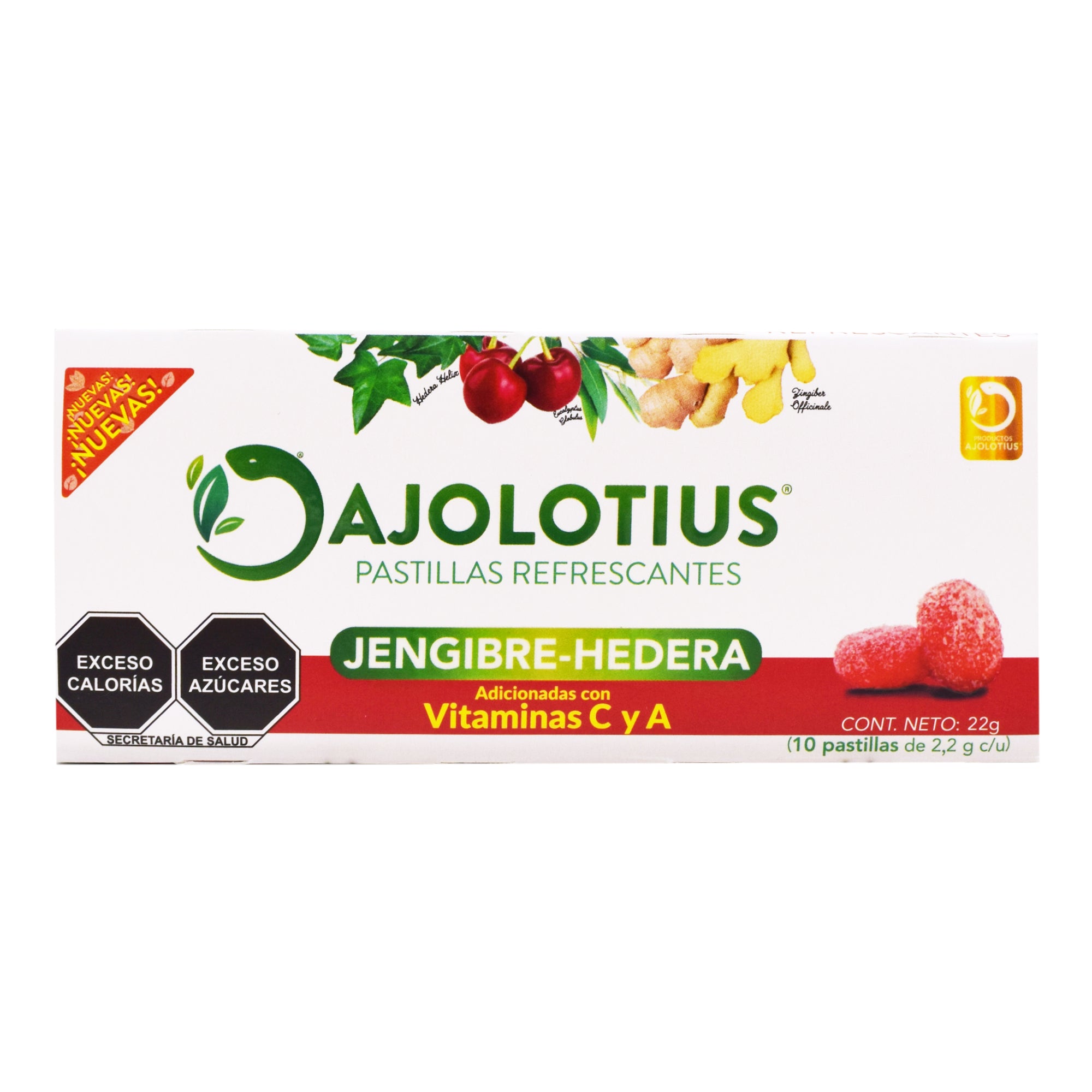 Pastillas Refrescantes Jengibre Hedera 10 Pz (Paquete 10)