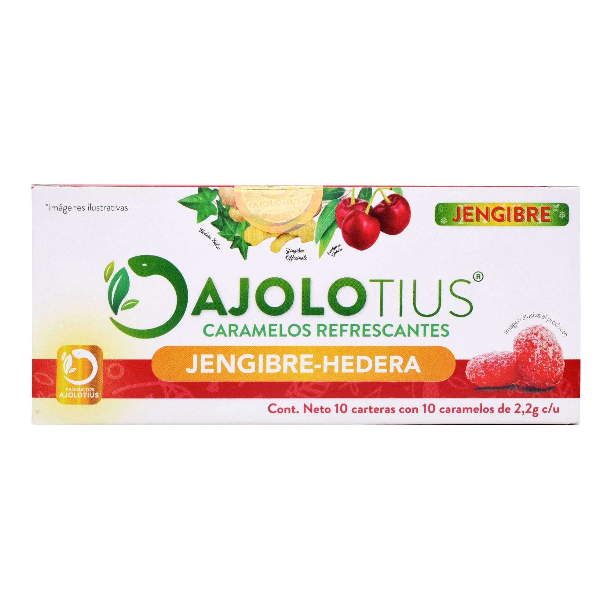 Pastillas Refrescantes Jengibre Hedera 10 Pz (Paquete 10)