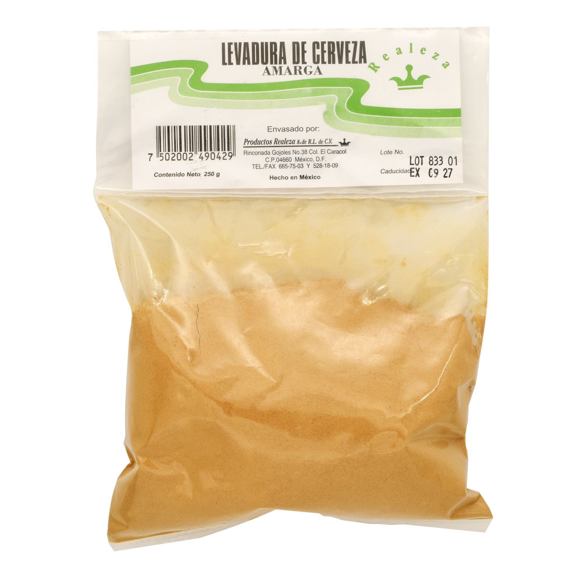 Levadura De Cerveza Amarga 250 G